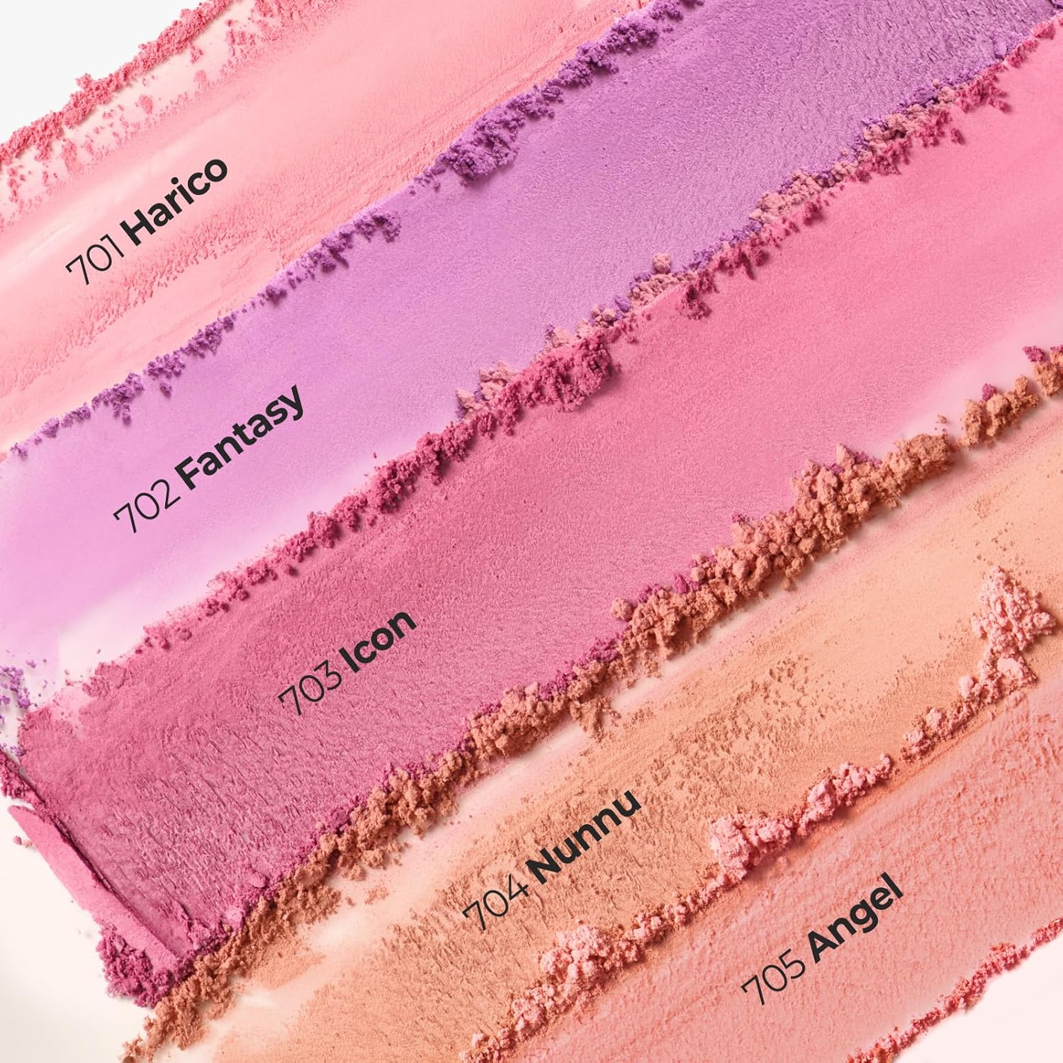 Laka Love Silk Blush, Radiant Powder Blush, Silky, Buildable Color with a Natural Glow, Long Lasting, Moisturizing Formula for a Fresh, Flushed Look, K-Beauty (#706 Lover) - 701 Harico image number 6