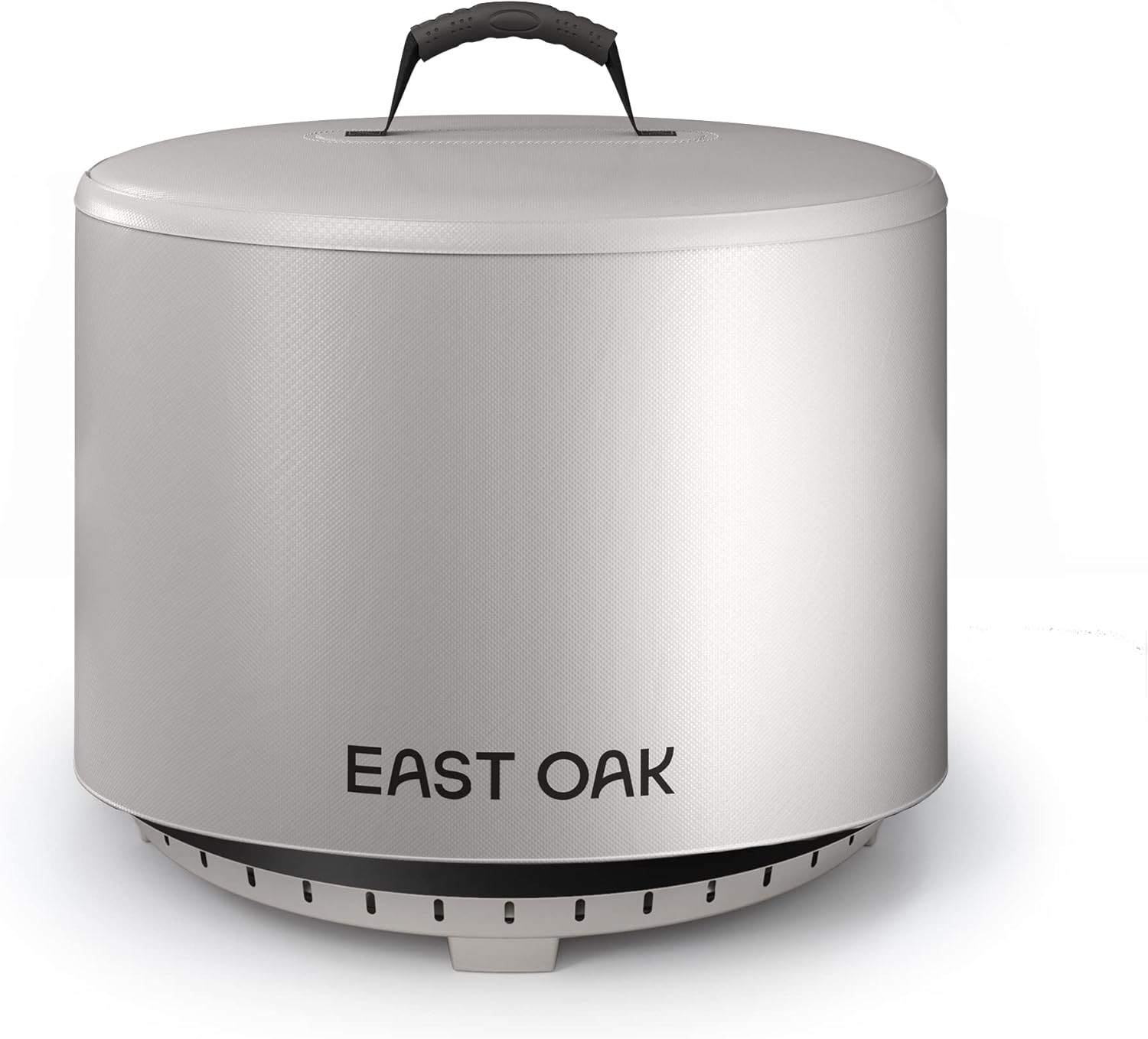 EAST OAK 21'' Fire Pit Cover for Outdoor Smokeless Firepit, 500D Heavy Duty Fabric Bonfire Pit Accessories for Camping, Waterproof, Dustproof, and All-Weather Resistant, 21.26"Dia X 13.97"H, Black