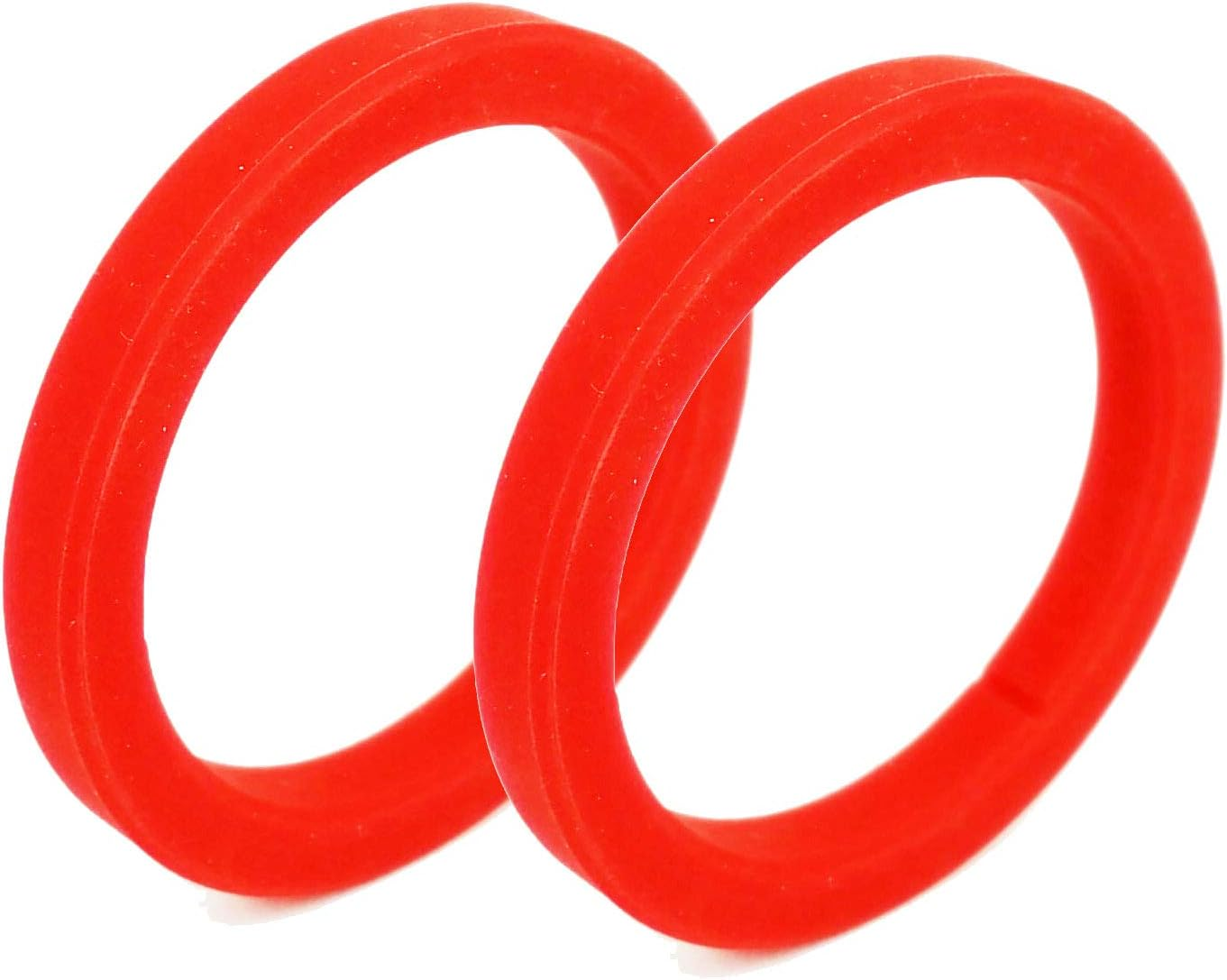 2X Silicone Brew Group Gasket - E61- Coffee Machine Brewing Group Head Seal for Gaggia Espresso and Most Espresso Machines (8MM, Red) image number 4