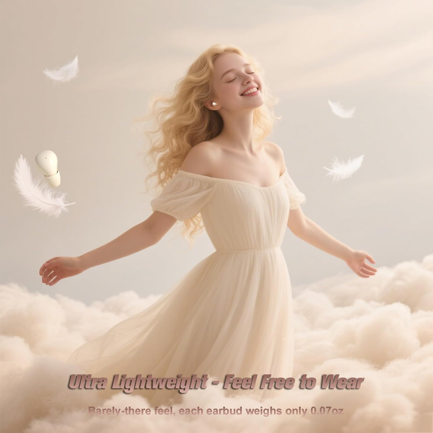 Wireless Smallest Invisible Earbuds for Sleep Ultra Small Hidden Earphones Ear Buds for Small Ear Bluetooth Mini Invisible Sleep Noise Cancelling Earbuds for Side Sleepers Hidden Headphones for Work image number 2