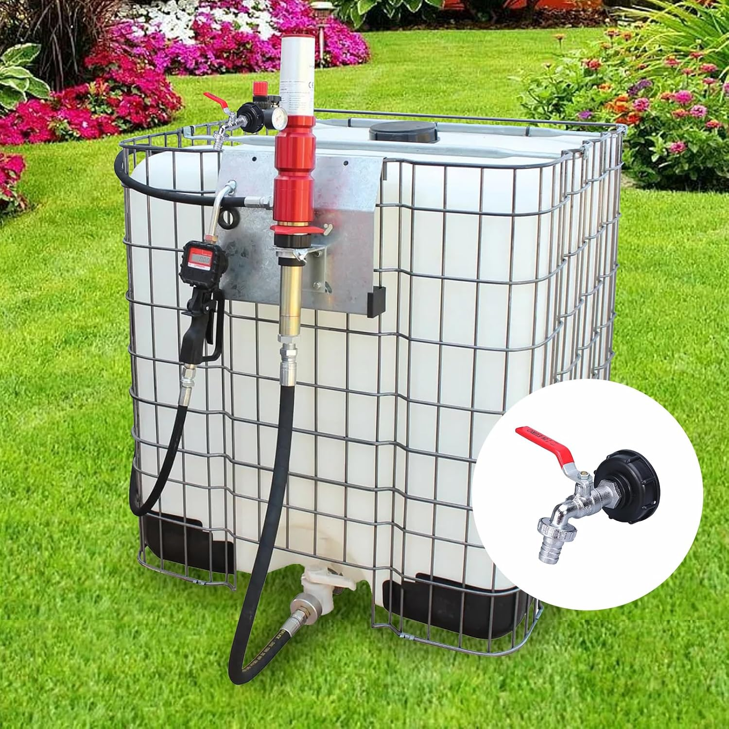 AGDGV IBC Tank Adapter S60X6 to 1/2" Alloy Connector - Leakproof Replacement Valve Fitting Parts for 1000L Water Storage Tanks, Durable Garden Hose Adapter with Sealing Tape image number 5