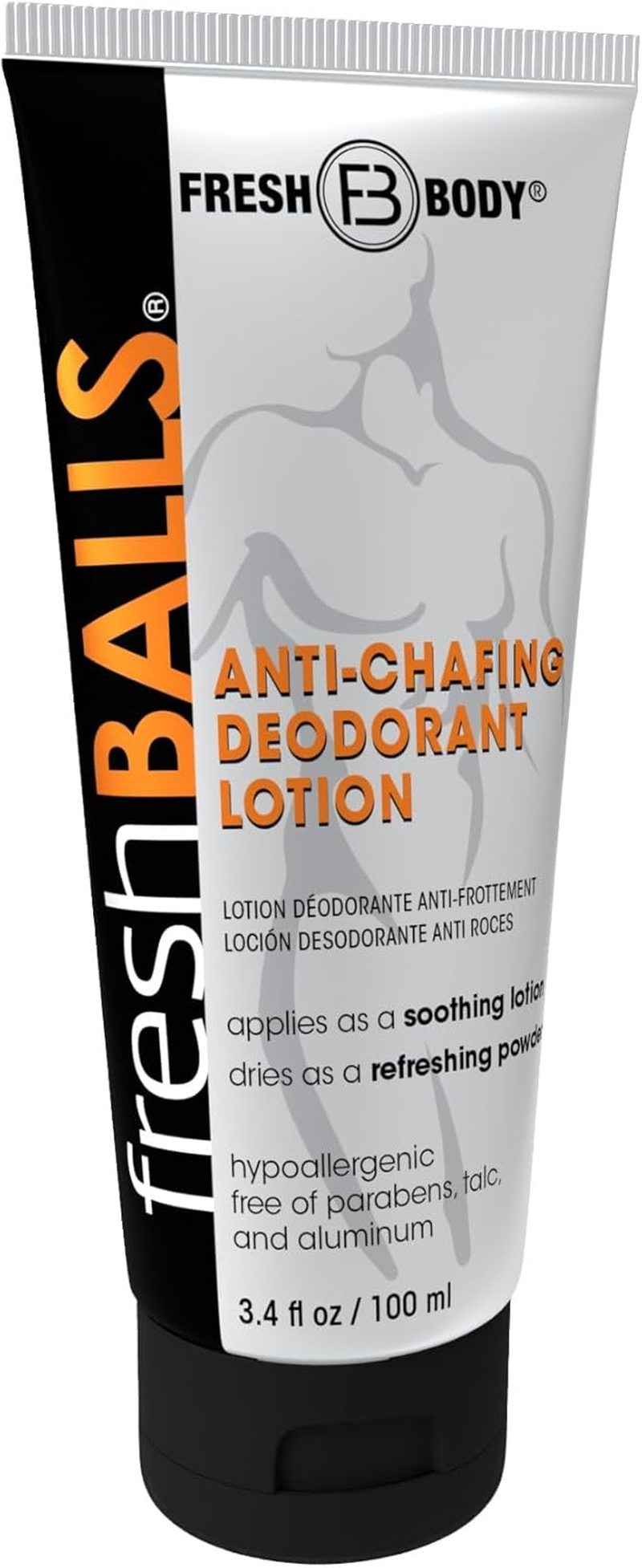 Fresh BALLS Cream - Men'S Anti-Chafing Comfort Soothing Lotion to Powder - Ball Deodorant and Hygiene for Groin Area - the Original anti Friction Cream for Men, 3.4 Fl Oz image number 3
