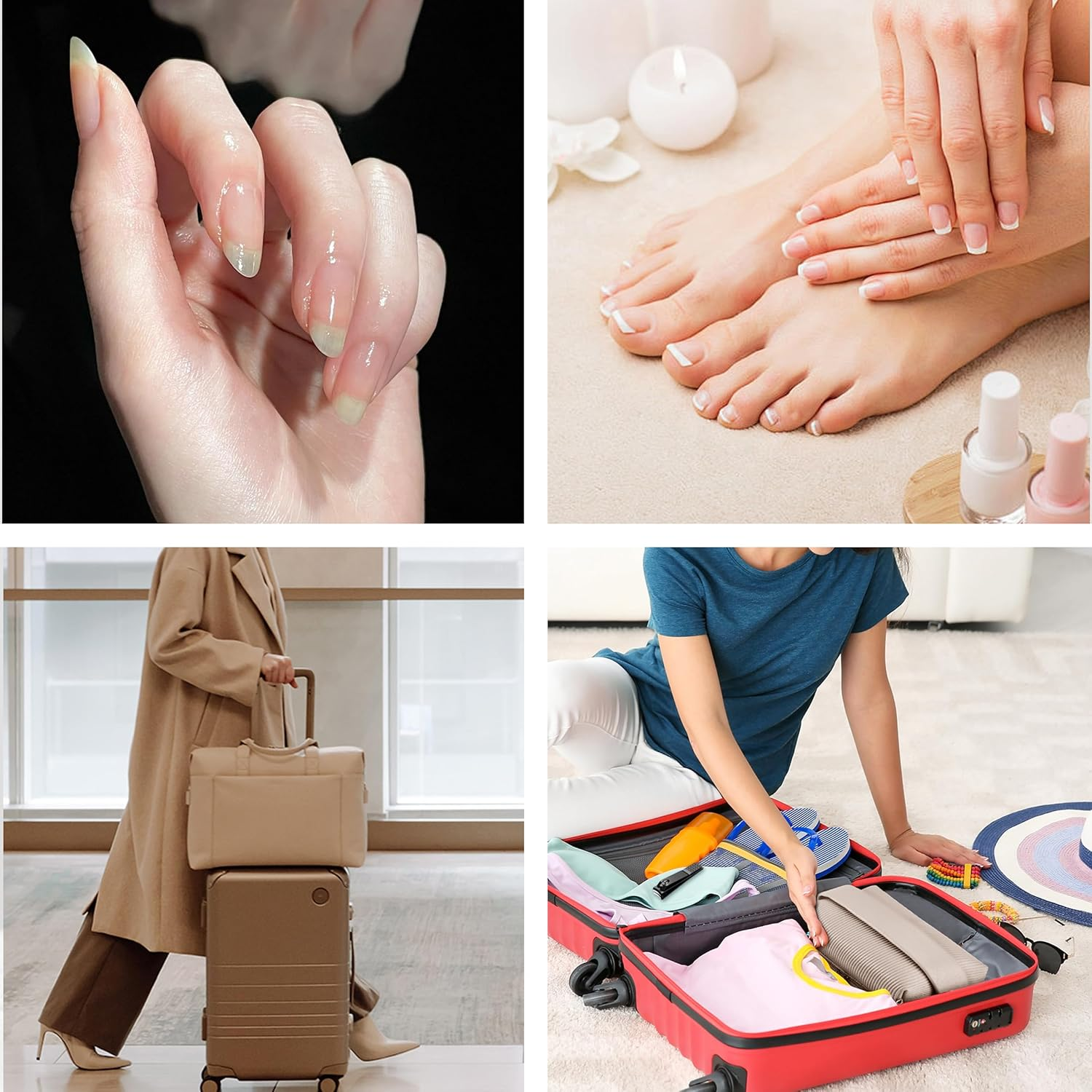 NATZERAT 10 Pack Straight Nail Clippers Bulk,Sharp Blade Toe Nail Clippers Fingernail & Toenail Nail Clipper in Bulk,Nail Supplies Manicure Tools for Women Man Adult Homeless Care - Zjdd-10 image number 4