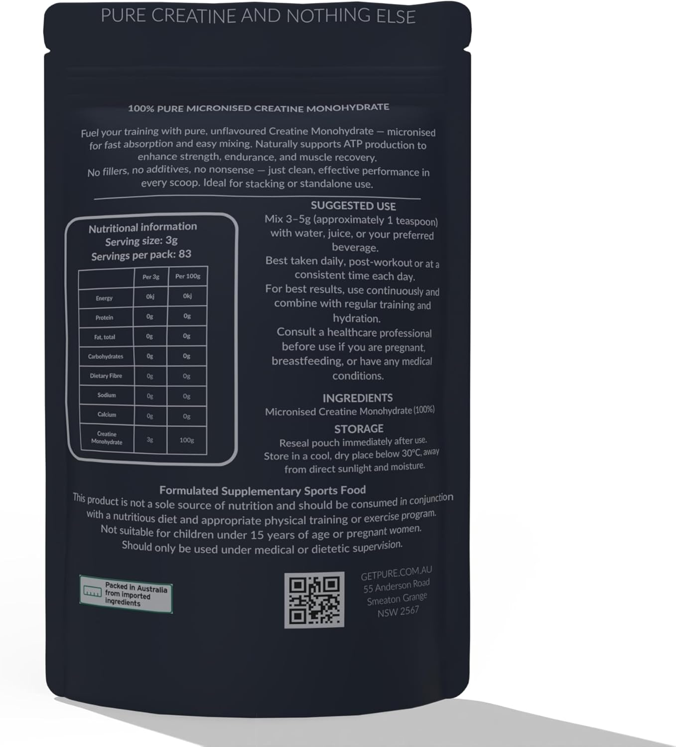 Creatine Monohydrate Powder &ndash; 100% Pure, Unflavoured, Micronized for Maximum Absorption &ndash; Boost Strength, Endurance & Recovery (1 Kilogram) image number 1