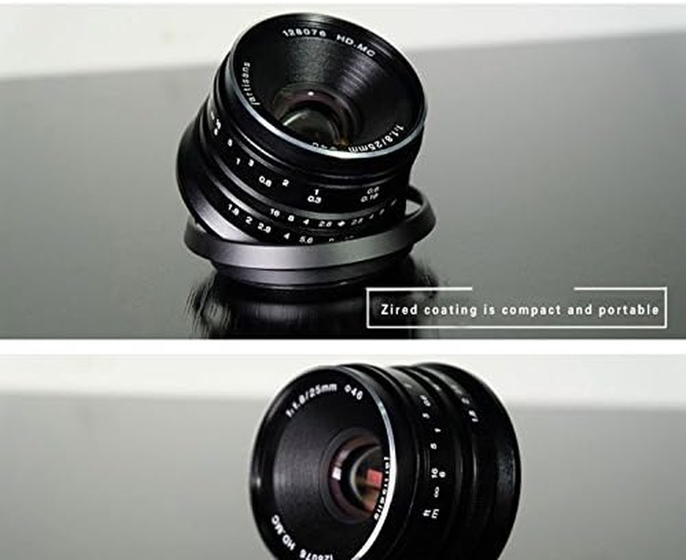 7Artisans 25Mm F1.8 APS-C Wide -Angle Manual Focus Lens for Sony Emount Cameras like A7 A7II A7R A7RII A7S A7SII A6500 A6300 A6000 A5100 A5000 EX-3 NEX-3N NEX-3R NEX-F3K NEX-5 NEX-5N (Black) image number 4