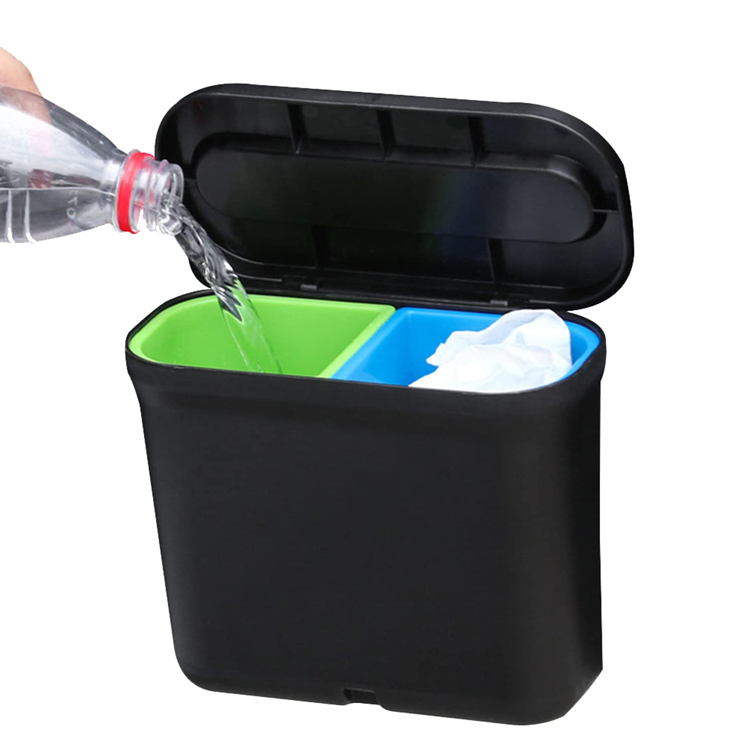 JR Joyreap 2 In1 Car Rubbish Bin Holder Trash Can Waste Dust Case Vehicle Garbage Storage image number 2