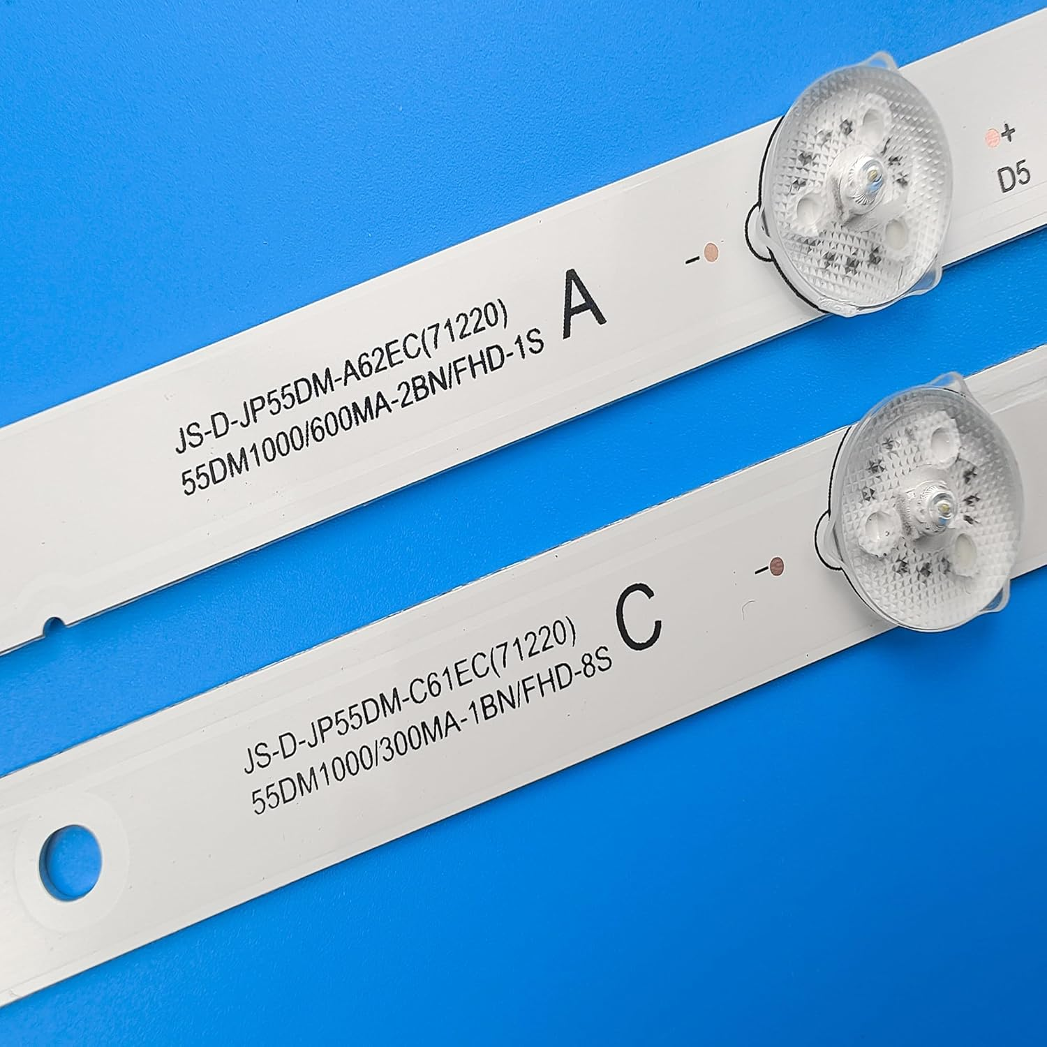 LED Backlight Strip(9) for B.B/K 55LEX-8158/UTS2 AK.TV JS-D-JP55DM-A62EC C61EC 55DM1000/600MA-2BIN 55DM1000/300MA-ABIN/FHD ND55K4000 (Size : 5 Set - 45 Pcs) image number 1