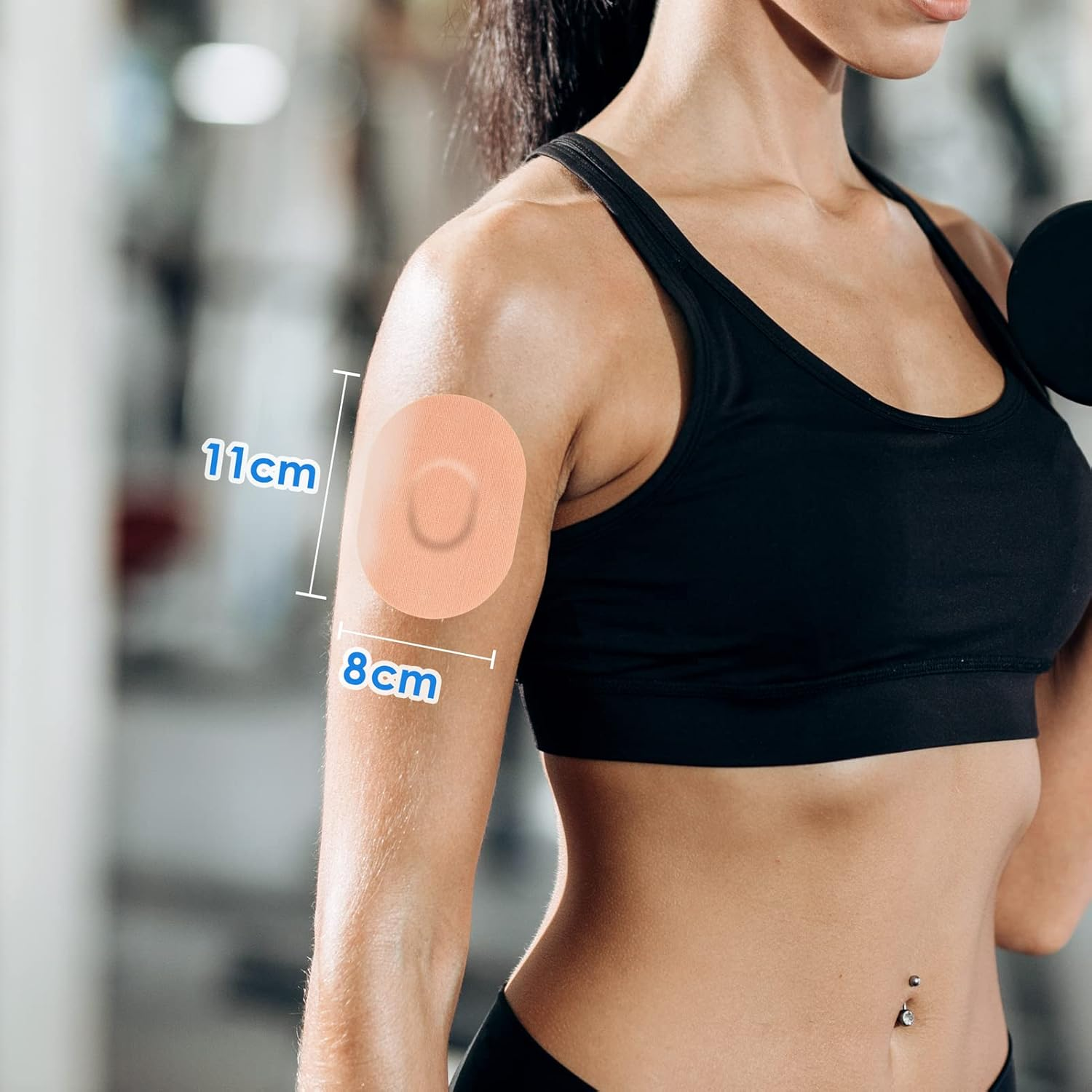 YOUSHARES Sensor Patches for Dexcom G6, 20 Packs Dexcom G6 Sensor Covers Waterproof Adhesive Patches Continuous Glucose Monitor Patch Easy to Use Pre-Cut Adhesive Tape(Beige) image number 4