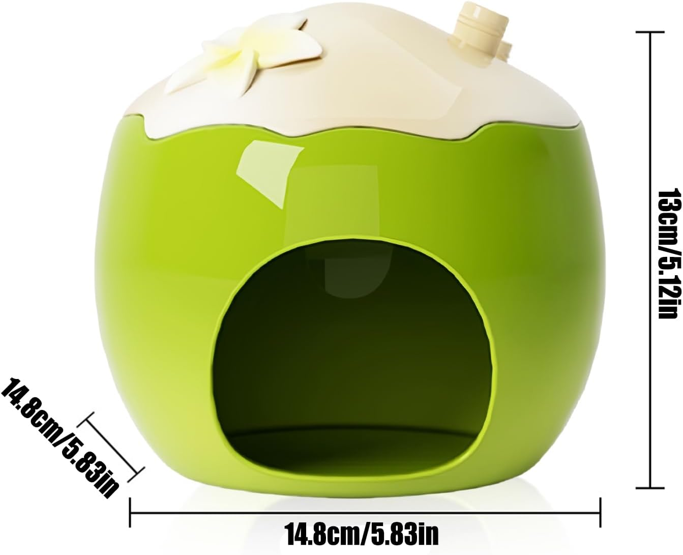 Ceramic Hamster House - Hamster Cooling Cave | Fruit Shape Small Animal Cooling Nest Habitat for Gerbils Squirrel Lemmings Hedgehog image number 3