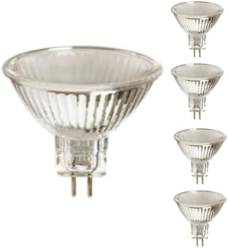5 Pack- 12V 35W MR16 Gu5.3 Halogen Light Lamp Globes Bulbs Wide Beam 60D -13112M