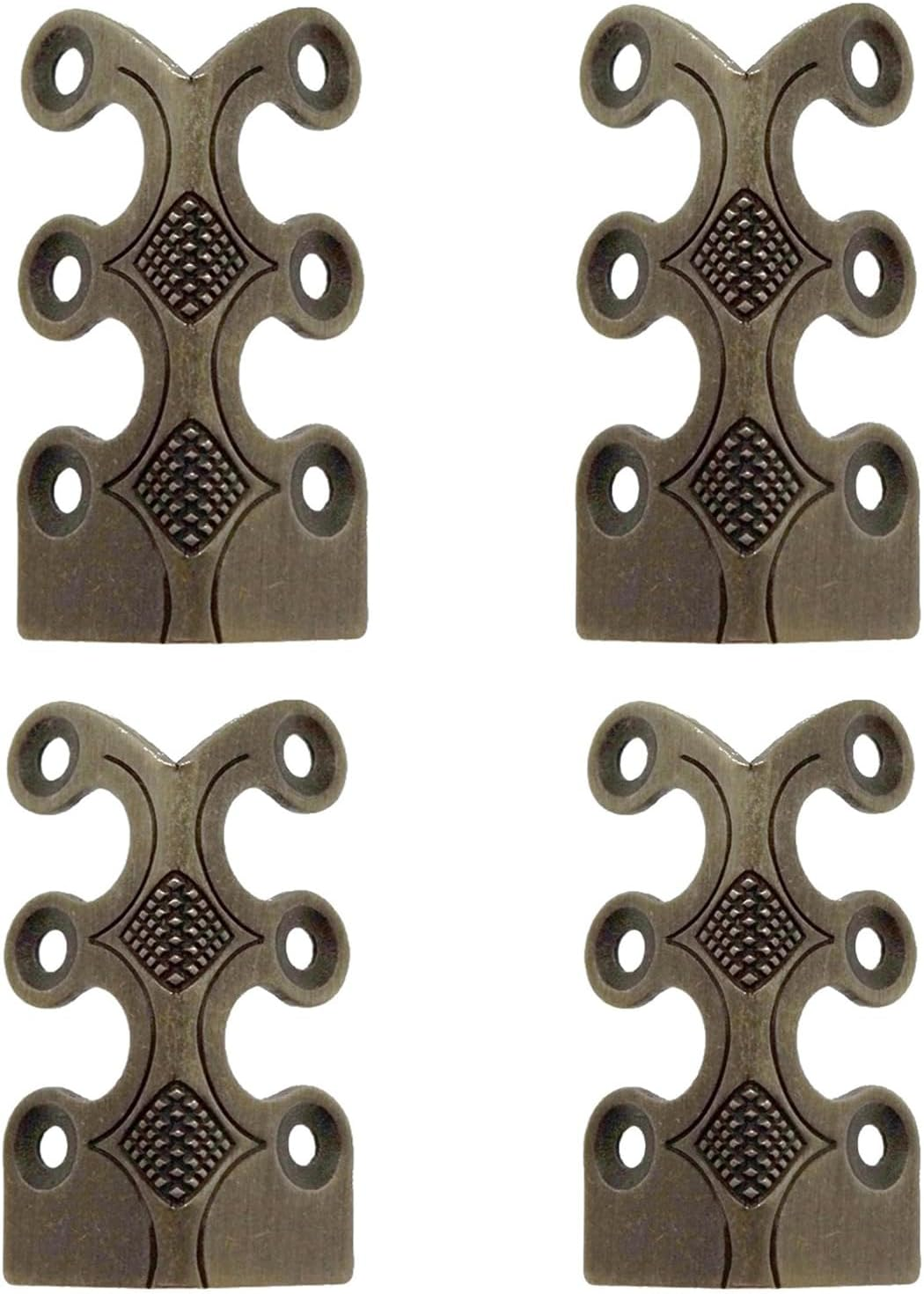 Brass Corner Protectors, Antique Trim Edge Corner Protectors, Edge Safety Guard Protectors, Elegant Brass Skirting Corner Vanities, Skirting Boards, Tables (Bronze, 4PCS) image number 5