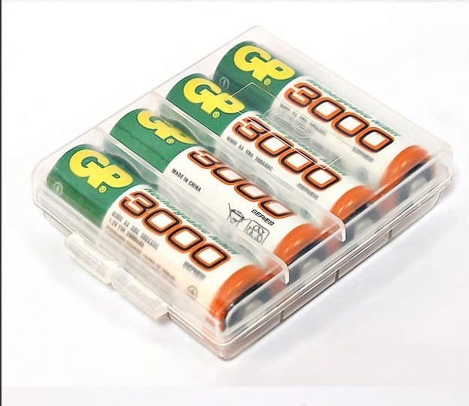 4 X Plastic AA AAA Battery Container Batteries Storage Case Batteries Holder (White) image number 3