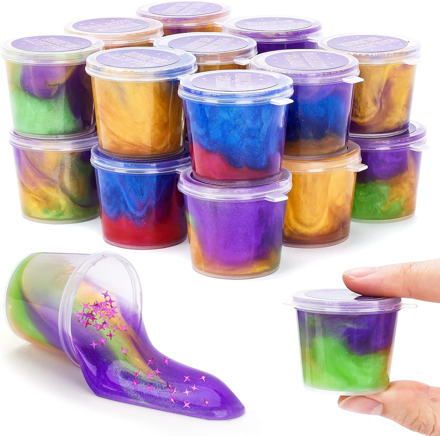 Boys Toys Age 6-8-10: Slime Toys for 5 6 7 8 Year Old Girls Kids Crafts Kits Gifts for 9 8 7 6 Year Old Girls Birthday Presents for Kids Party Favours Slime Kit Anxiety Relief for Adults image number 1
