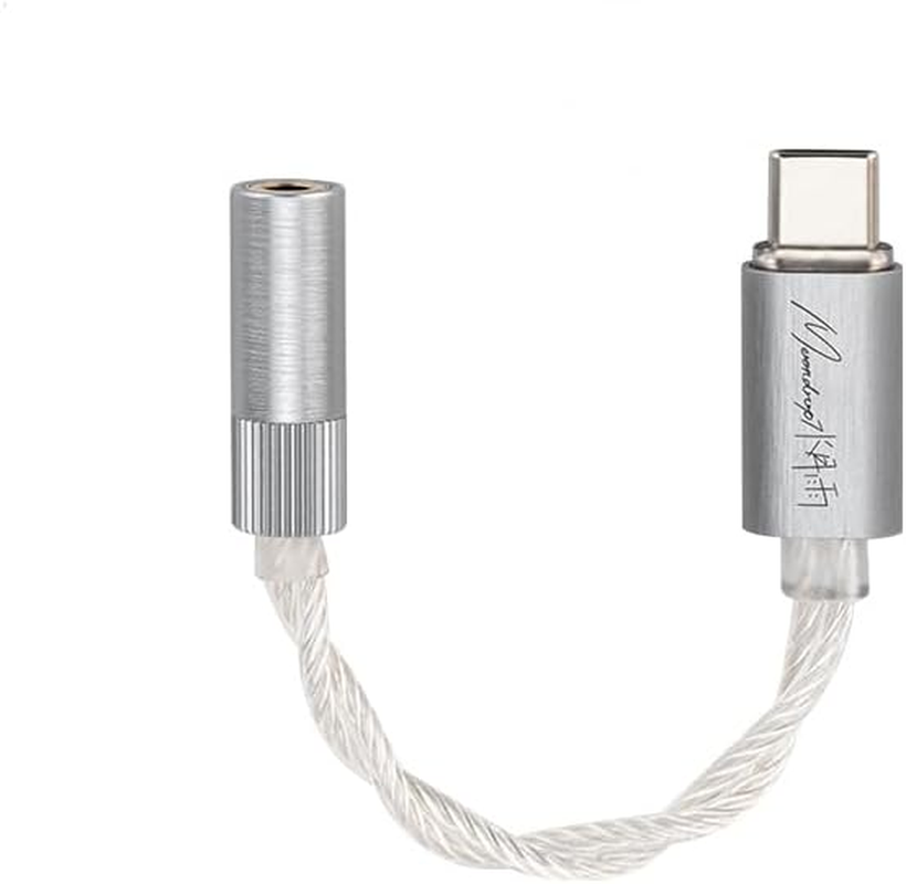Moondrop Echo-A 32Bit/384Khz Portable USB Type-C to Headphone DAC/AMP with 3.5Mm Audio Jack Adapter