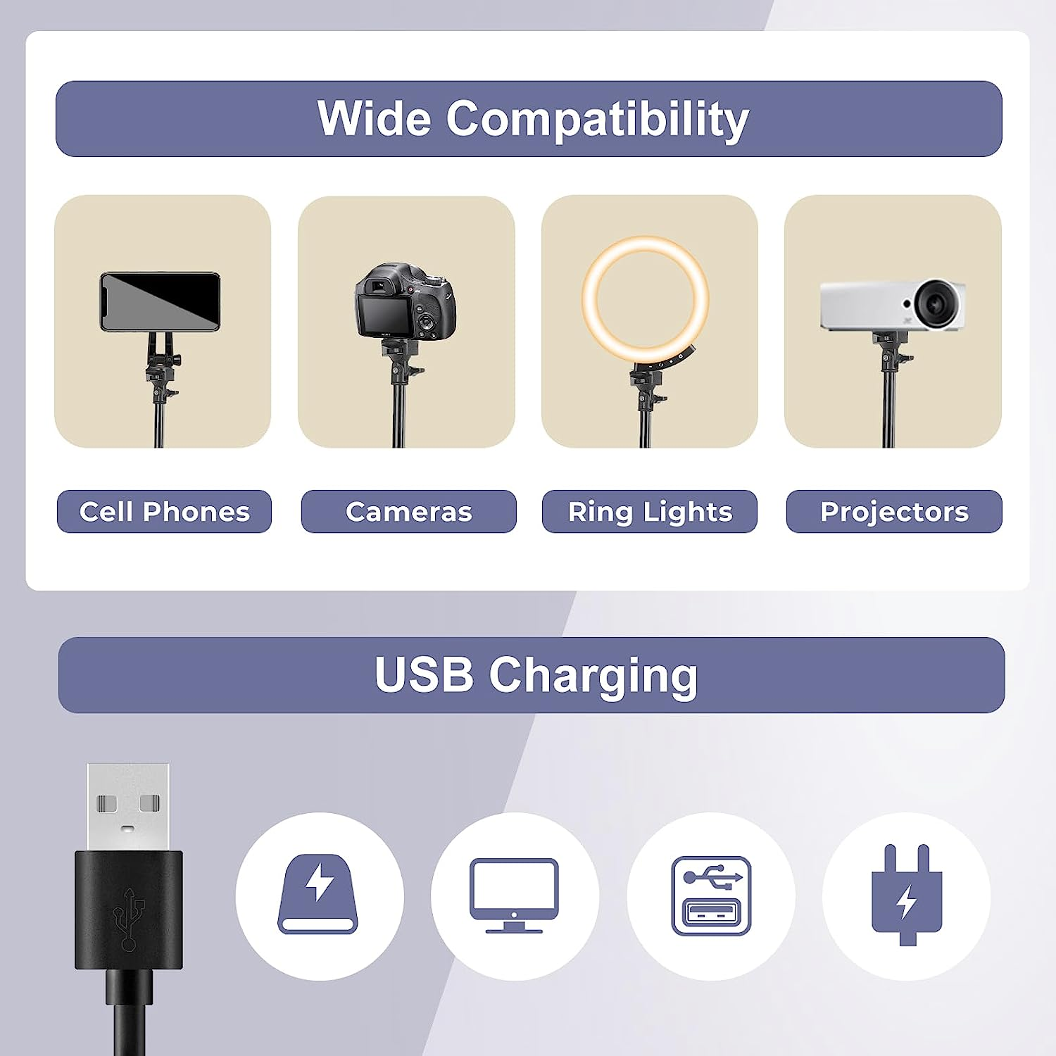 Sensyne Newest 12" Ring Light with 62" Tripod Stand, LED Selfie Circle Light with Strong Magnectic Phone Holder Compatible with Cellphones for Live Stream/Recording/Photography/Youtube/Tiktok image number 3