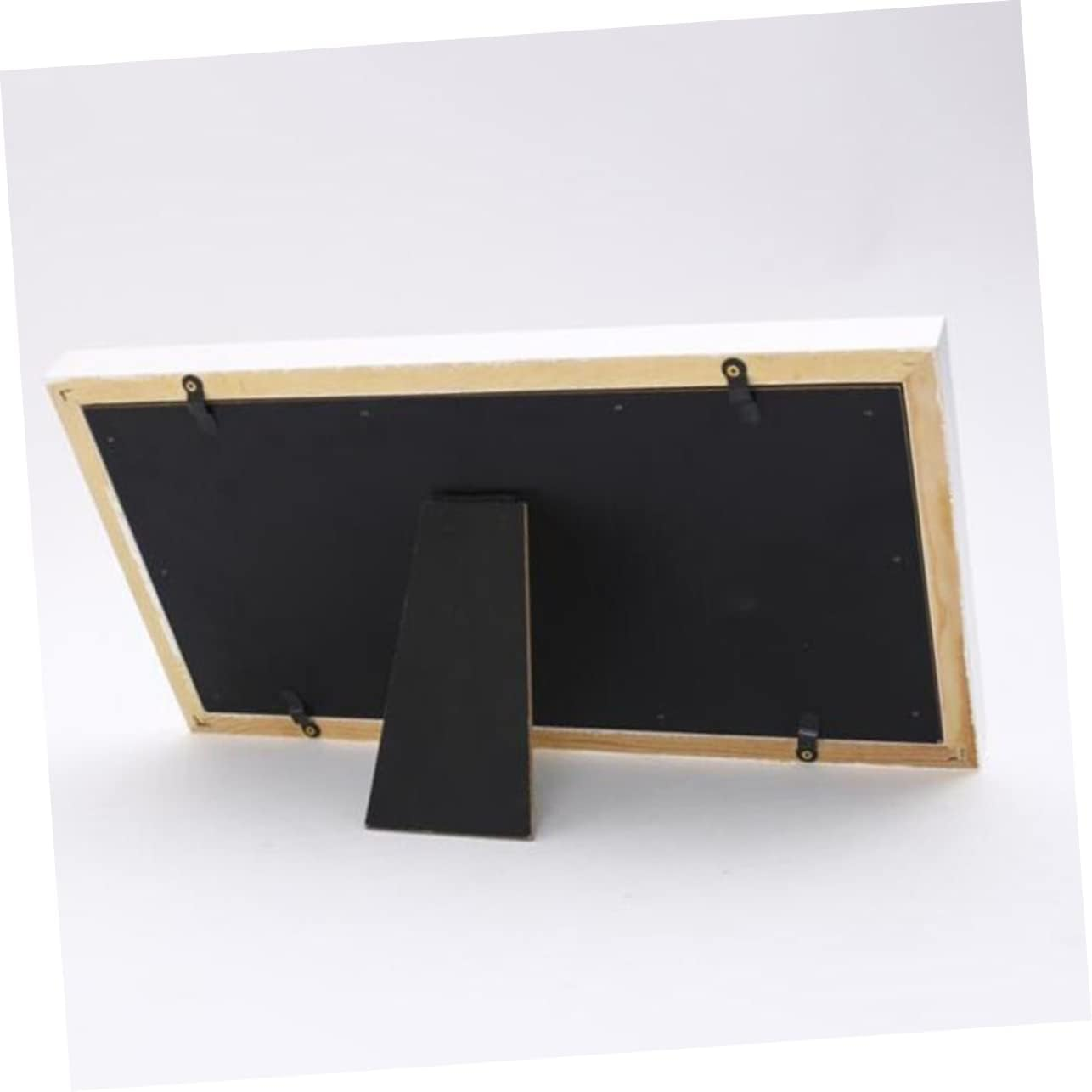 Kisangel Hand and Foot Prints Photo Frame Creative Wooden Picture Holder for Home Decor White Frame with White Inkpad for Bedroom and Living Present for Parents image number 3