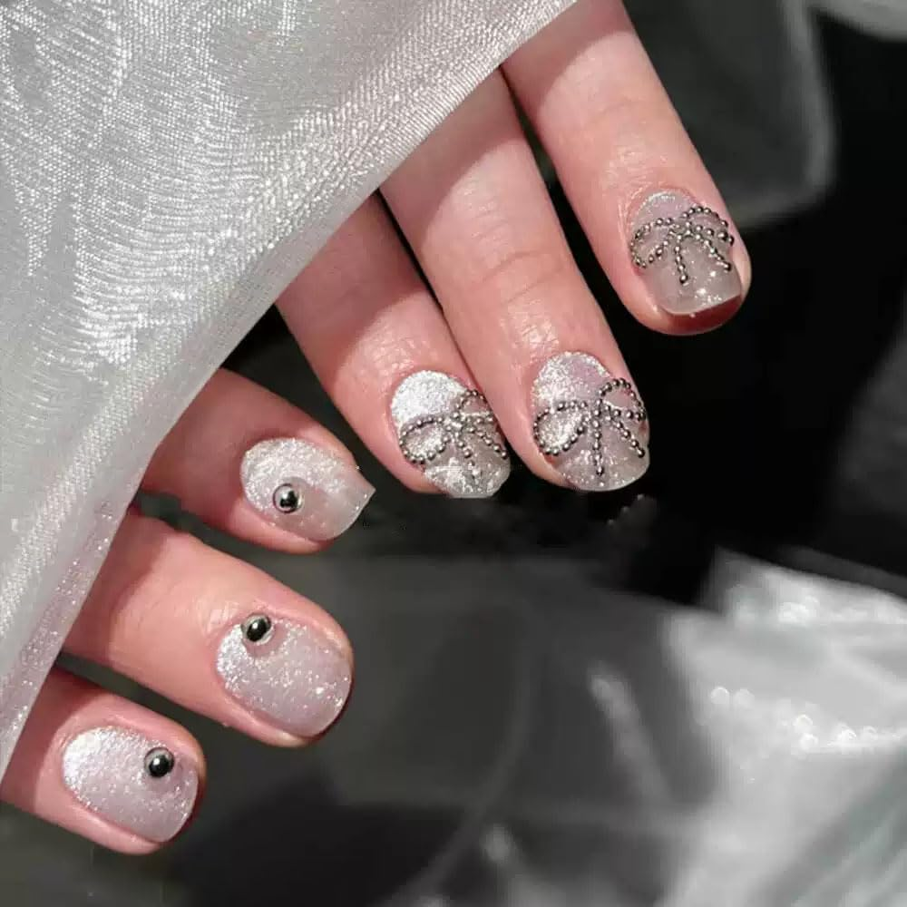 Sinikorya 3D Nail Studs Gold and Silver, Gold Caviar Beads, DIY for Mobile Phone Cases, Wedding Dresses, Cards, Scrapbooks, Birthdays, Christmas Party Decorations image number 2