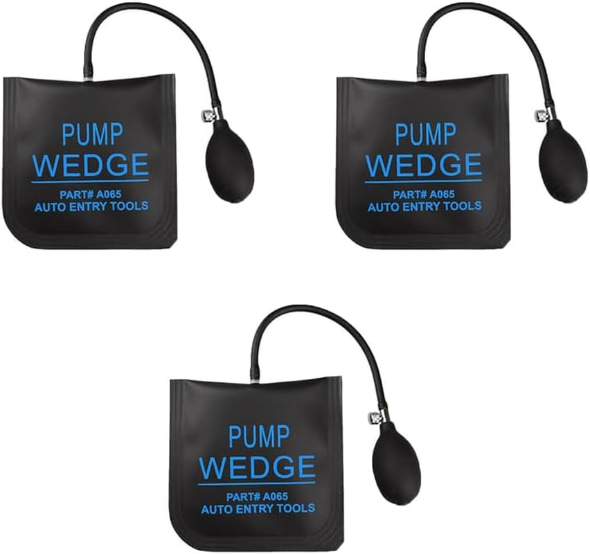3 Pcs Air Wedge up Bag Popular,Commercial Inflatable Wedge Pump Bag Tool,Medium Pvc Metal Valve with Added Plate,25Cm Air Pipe Professional Leveling Kit & Alignment Tool,For Variety of Jobs image number 2