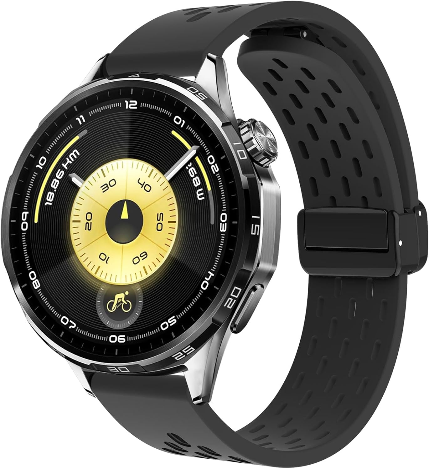 Hiseus Strap Compatible with Huawei Watch GT 6 41 Mm / 6 46 Mm / 6 Pro Silicone Sports Watch Strap