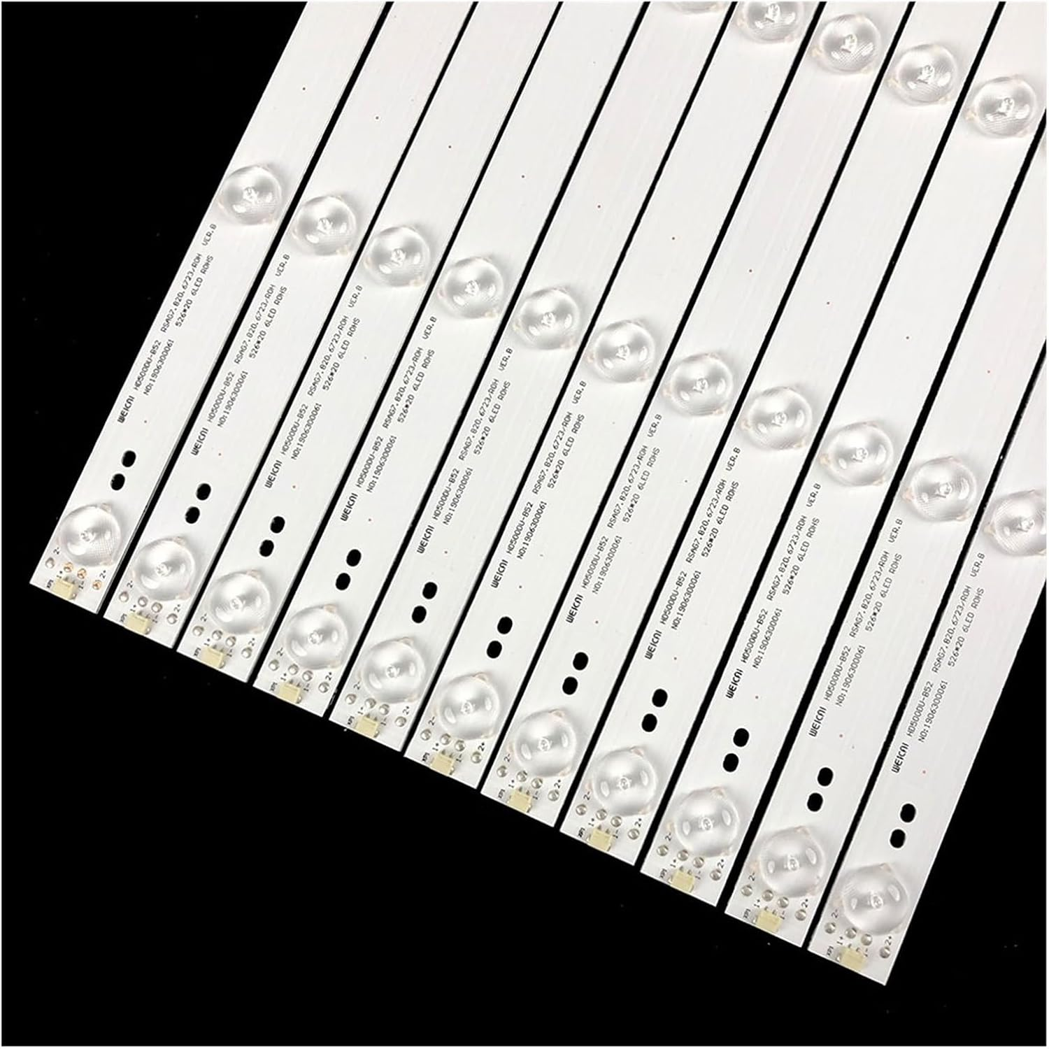 11Pcs Tv LED Backlight Strip for Hi.Sen/Se 50Inch LED50K5100U,LED50EC520UA 50H7C LED50K3200U 50K560U4 LED50K5500US LED50EC590UN