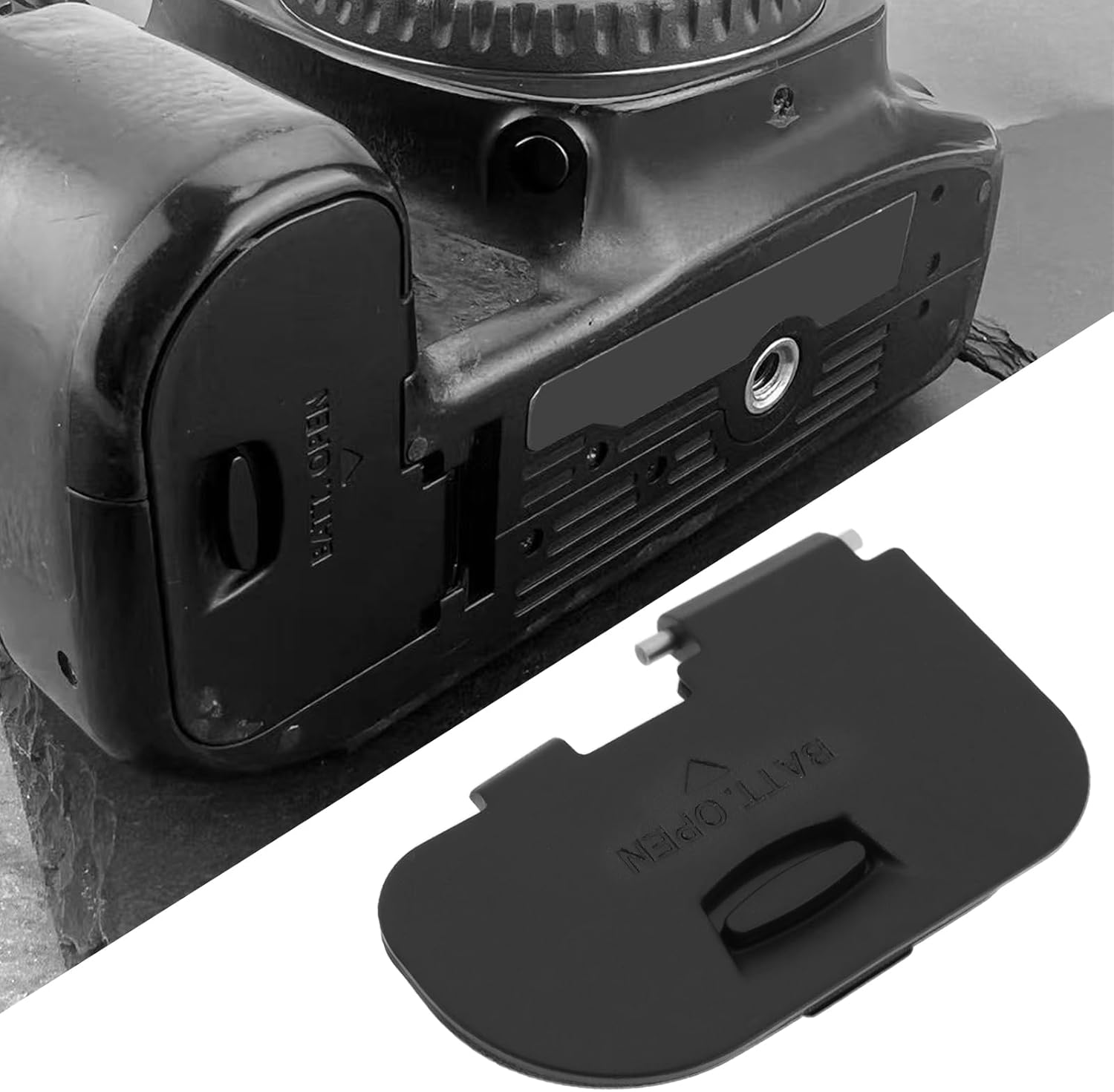 YINETTECH Camera Replacement Battery Door Cover Compatible with Canon 70D 80D image number 5
