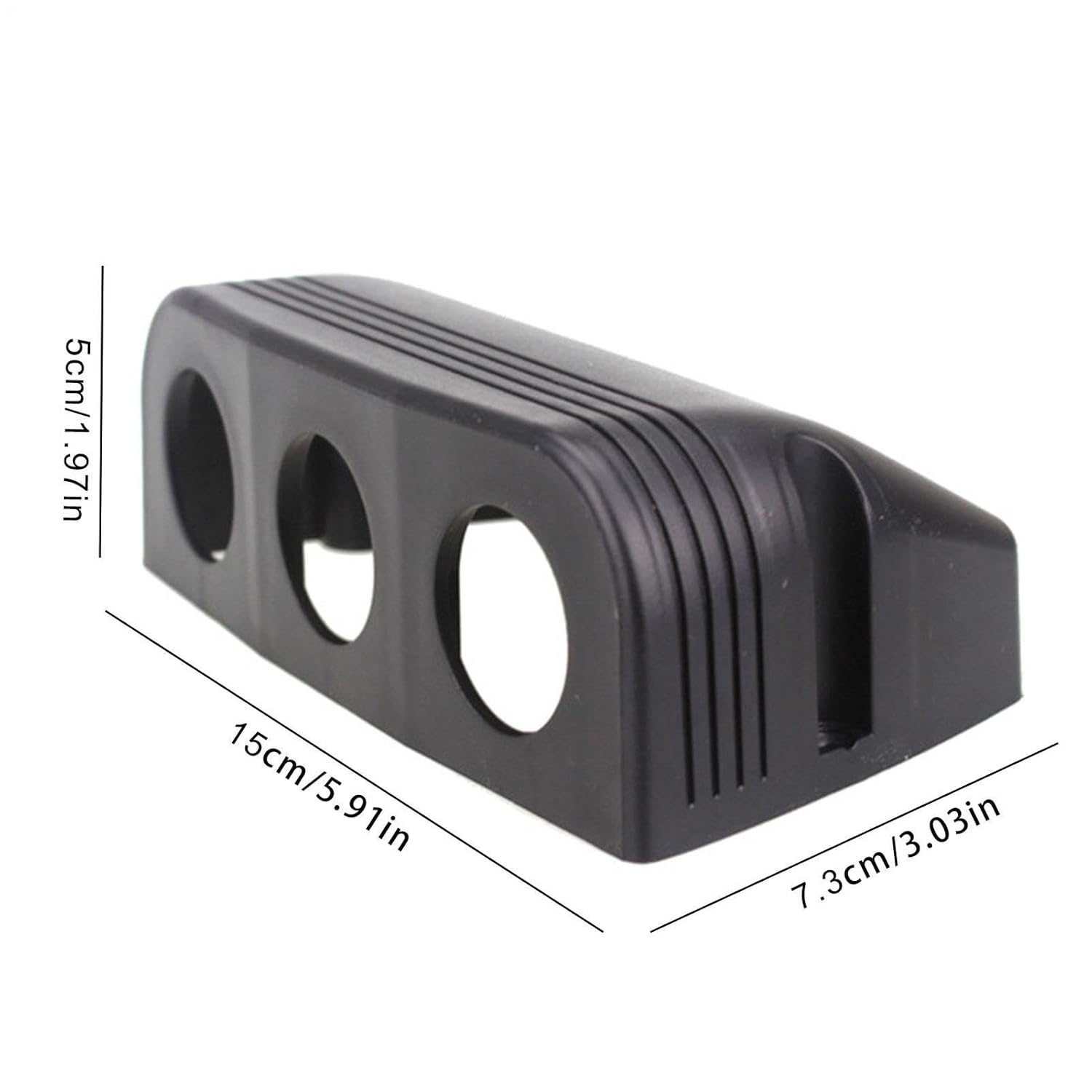 USB Charger Socket Panel | Multi-Function Power Outlet Panel | Car Marine Voltmeter Port | 12V Charging Station | USB Power Interface for Truck RV Boat Vehicle - Three Holes image number 6