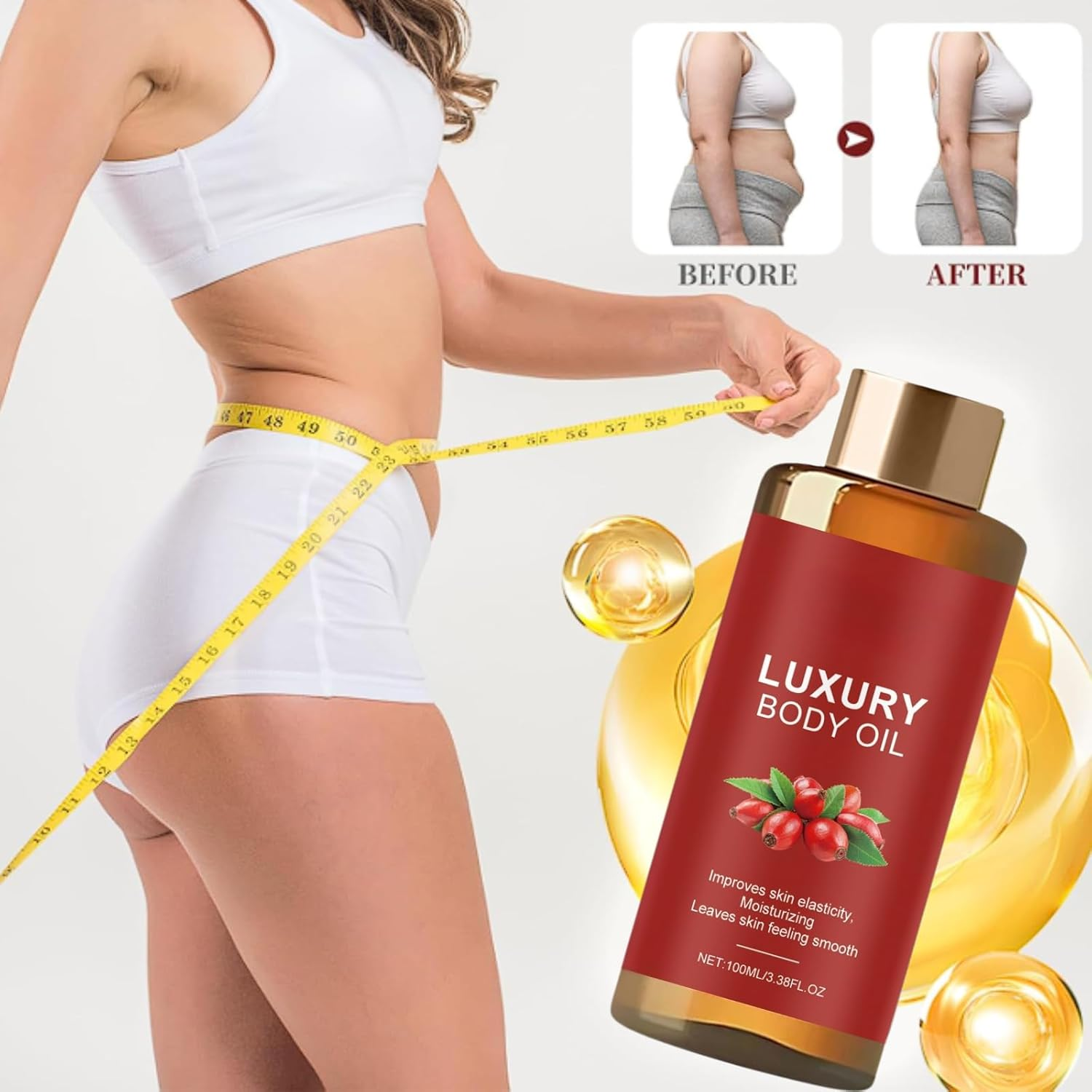 Magic Firming Body Care, Luxury Glow Remedy Essence for Women Arms Chest Thighs & Tummy, Collagen Support Skin Tightening Serum, Hydrating & Moisturizing Magic Care after Shower (1Pcs) - 1Pcs image number 2