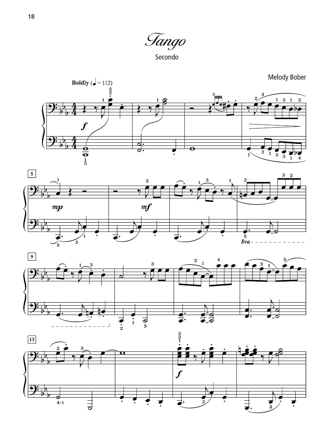 Grand Duets for Piano, Book 6: 5 Late Intermediate Pieces for One Piano, Four Hands image number 5