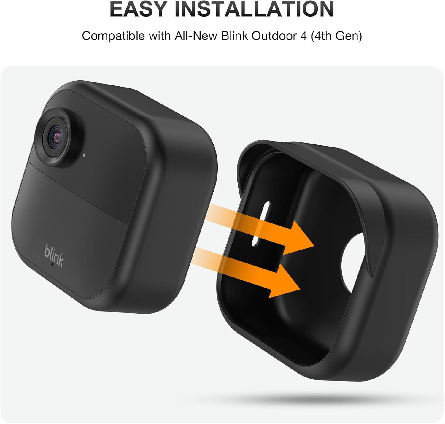 Silicone Case Cover for All-New Blink Outdoor 4 (4Th Gen), Weatherproof Silicone Case Provides Full Camera Protection, for All-New Blink Outdoor 4 Home Security Camera Black, 5 Pack image number 4