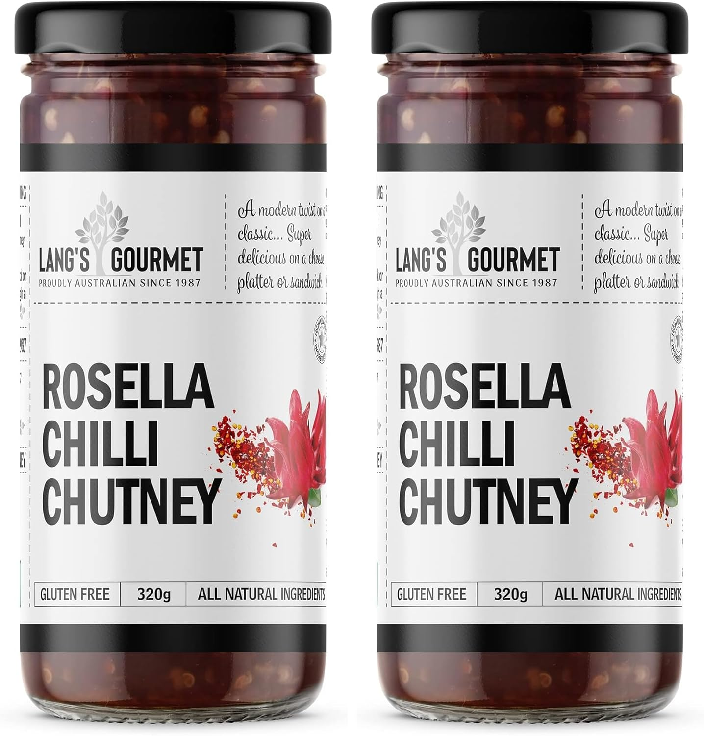 Langs Gourmet Rosella Chilli Chutney 300 G image number 1