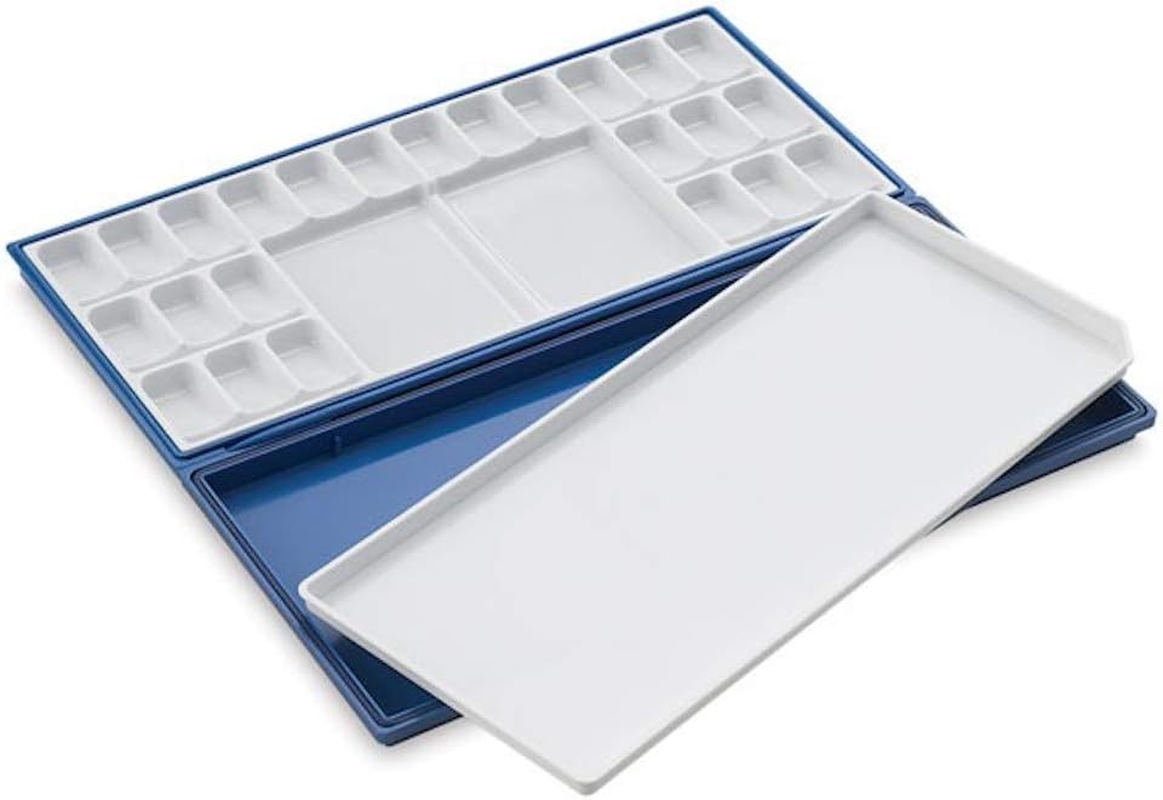 Martin Universal Design 92-WP3024B Mijello Airtight Leak Proof Fusian Watercolor 24-Well Palette Blue Case image number 5