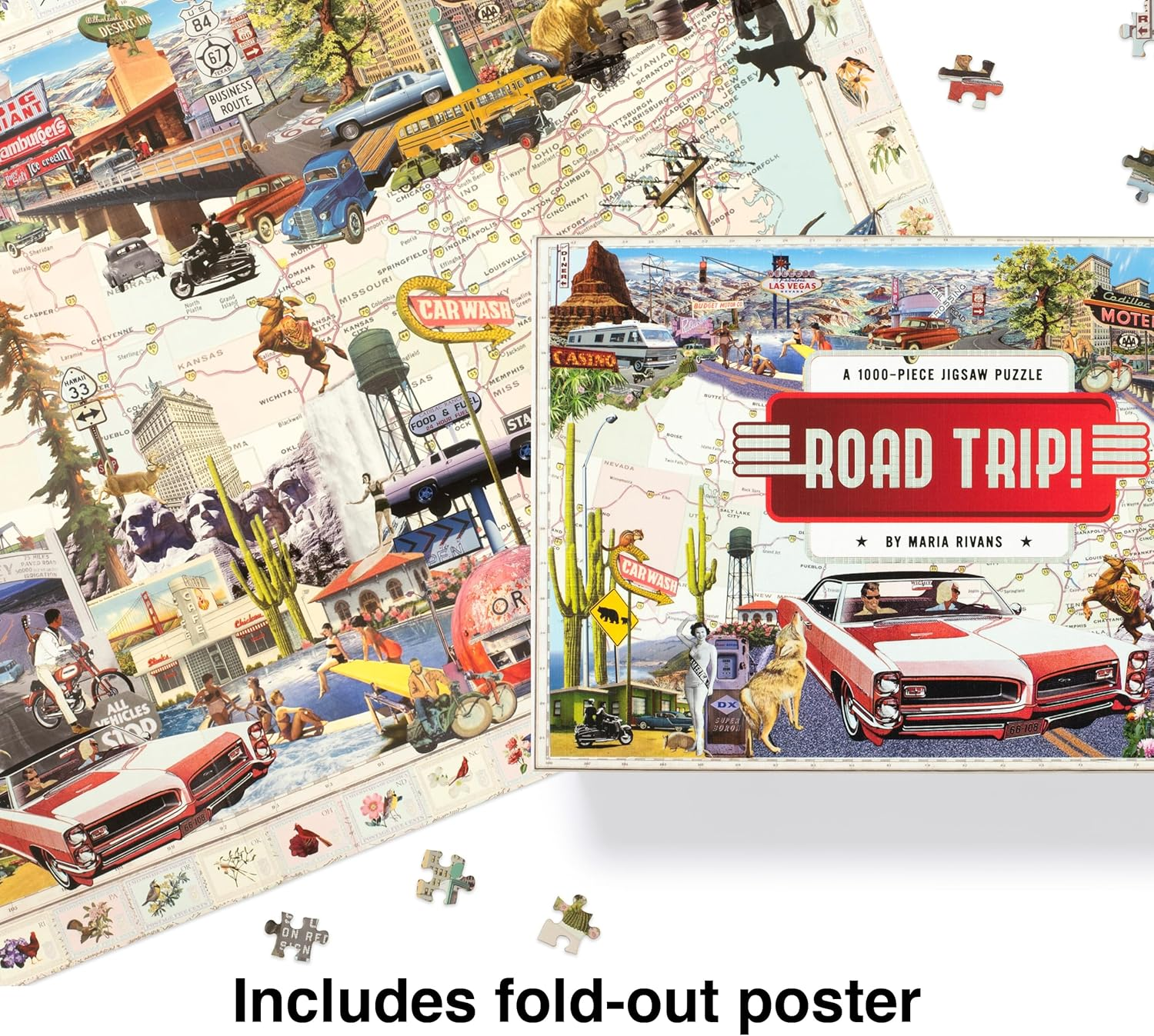 Road Trip!: a 1000-Piece Jigsaw Puzzle image number 1