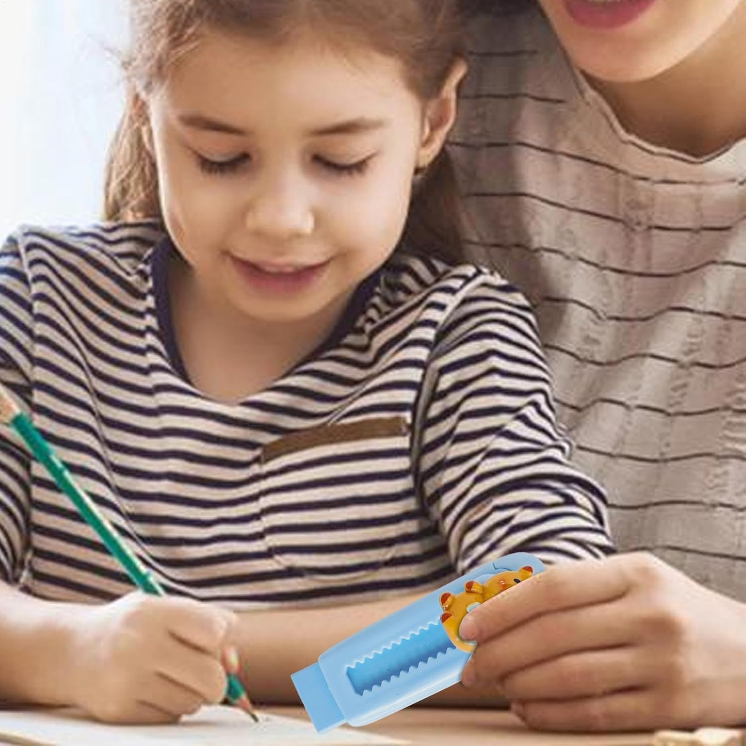 5 Pack Cute Capy-Bara Retractable Push Erasers,Pull Erasers,Ideal Stationery for Capy-Bara Lovers image number 3