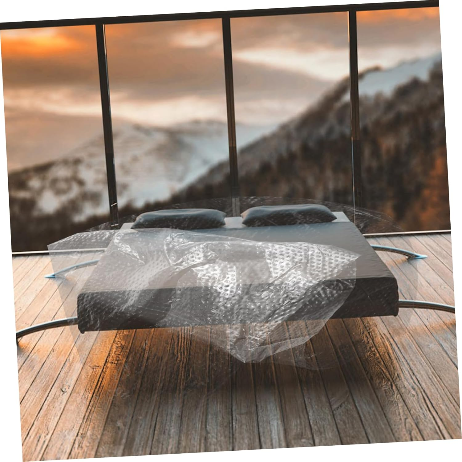 Pre-Taped Weak Adhesion Masking Film 55Cm X 20M for Painting and Dust Protection, Plastic Protective Film and Cover for Automotive Masking, Wall and Furniture Painting Protection image number 4