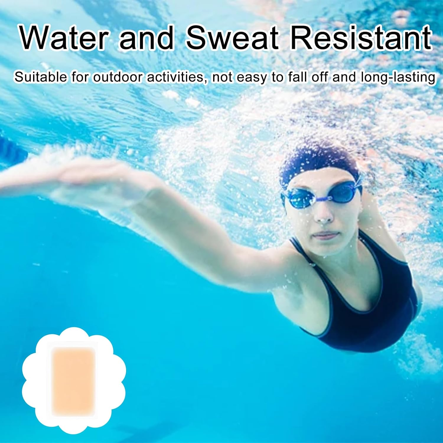 JANGJANG 10 Pcs Tattoo Cover up Patches, 13X8.5Cm Invisible Waterproof Body Concealer Stickers, Natural Finish for Tattoos and Scars, Makeup Sticker Tape, Fair Skin Tone