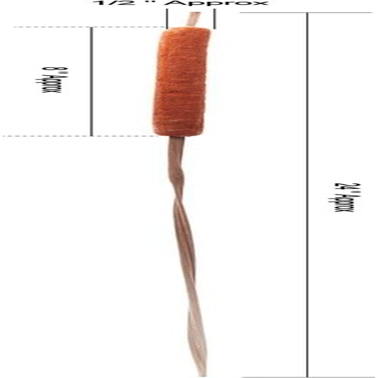 Dried Natural Cattails - 20PCS Jumbo Size for DIY Floral Arrangements and Home Office Decor - 0.75" Dia - 24 Inch Length image number 3