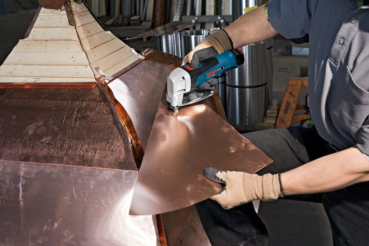 Bosch Professional 12 V System Battery Tin Snips GSC 12V-13 (Incl. 2 X 2.0 Ah Batteries, Quick Charger GAL 12V-40, Allen Key, L-Boxx 102) image number 4