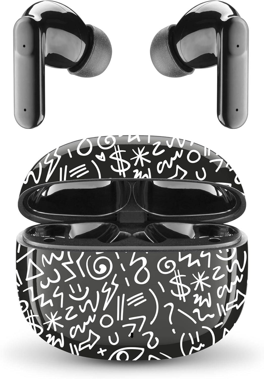 Music Sound - Fancy Bluetooth TWS Headphones - In-Ear Design - Wireless - Charging Case - Microphone - Playback Time up to 25 Hours - Many Colours and Patterns Available image number 3