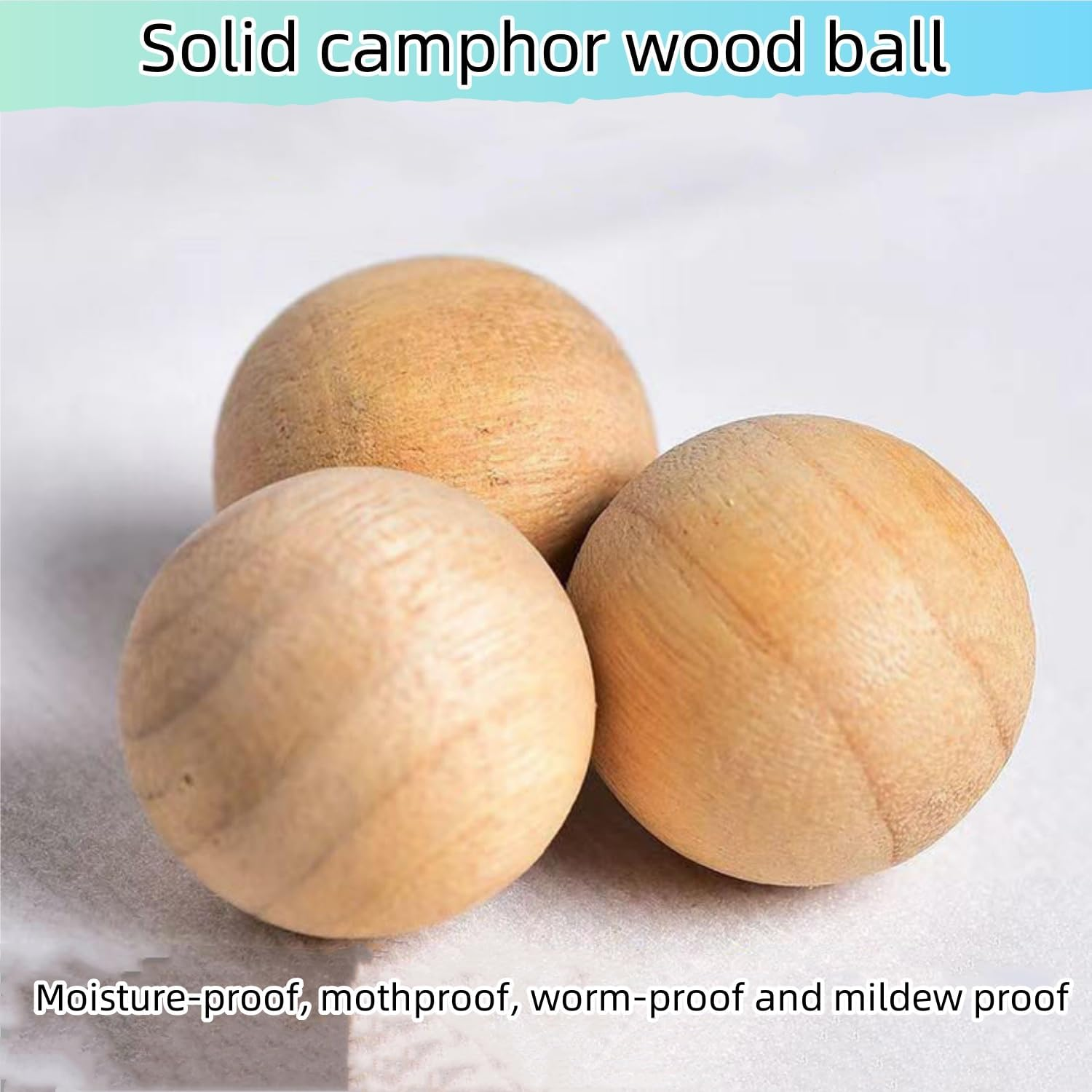 100 Balls Moth Protection Storage Essentials Fresh Cinnamomum Camphora Root for Closet Storage,Better Insect Repellent than Cedar Balls, Longer Lasting Effect,Repelling Clothes Moths (5 Bags)