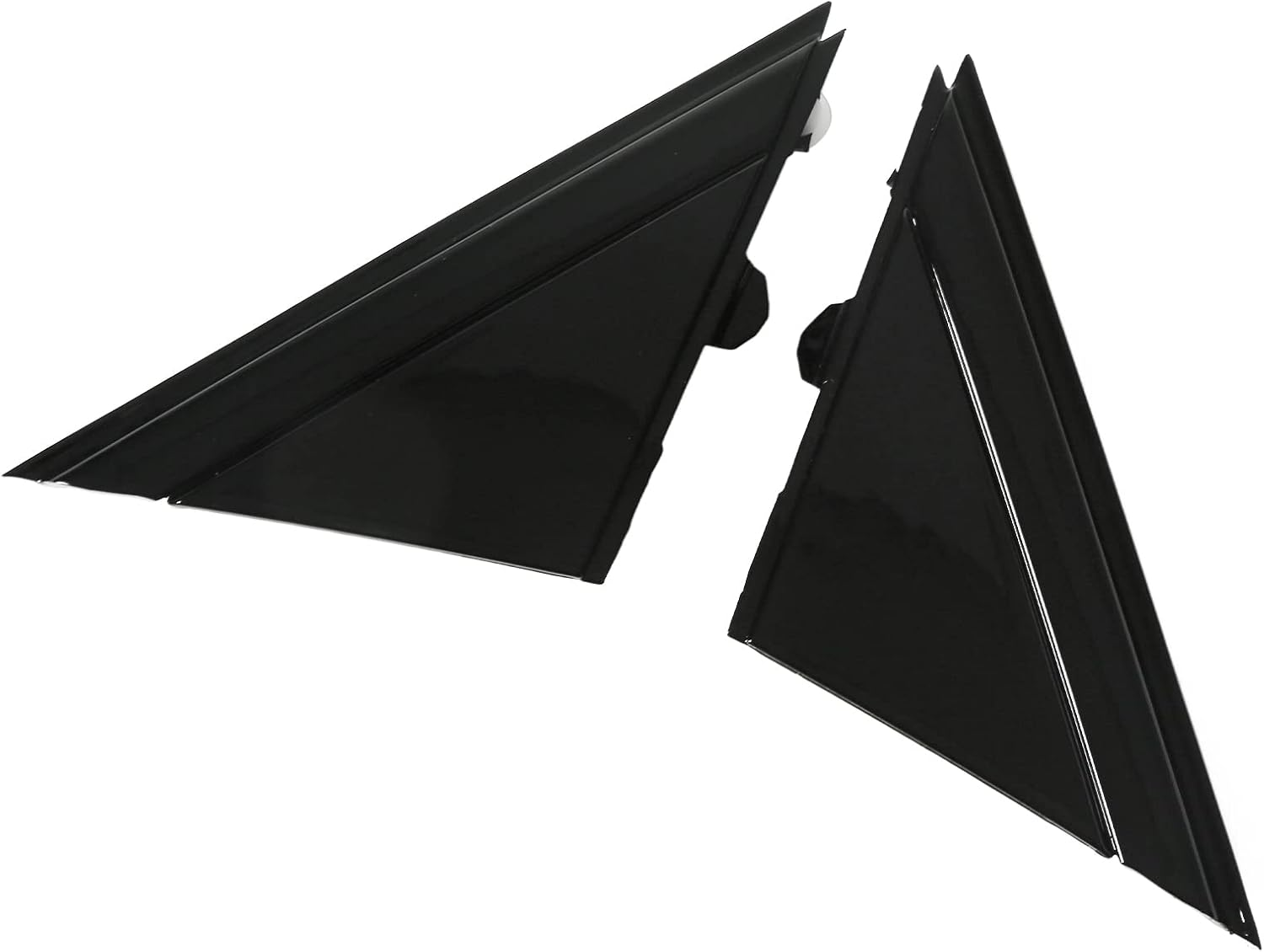 500 Door Mirror Flag Cover 1SH17KX7AA Replacement Plate Trim for 2012-2017 (Glossy Black) image number 6