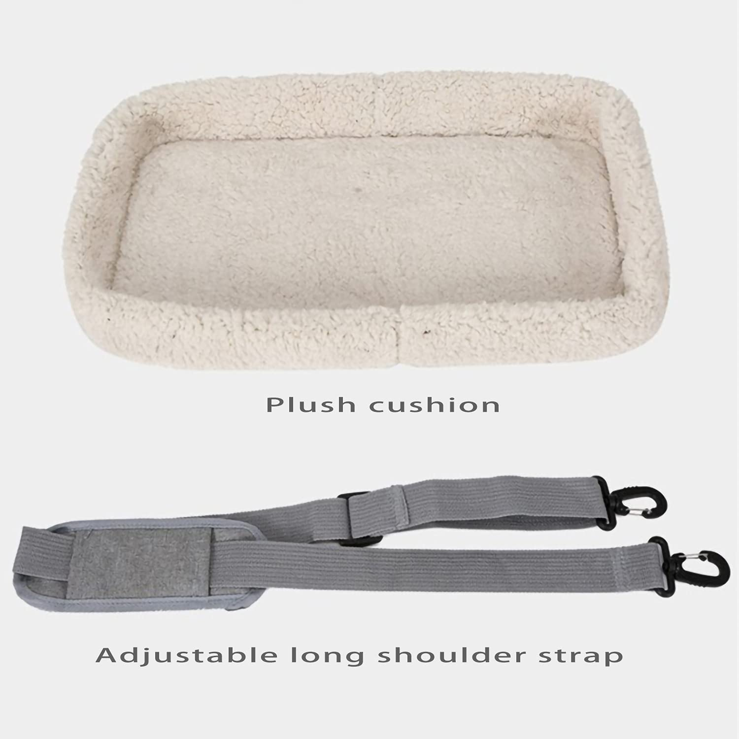 52*34*25Cm Pet Carrier Bag, Portable Cat Carrier Bag Top Opening, Removable Mat and Breathable Mesh, Foldable Cat Carrier Transport Bag for Dogs and Cats, with Shoulder Strap (L) image number 6