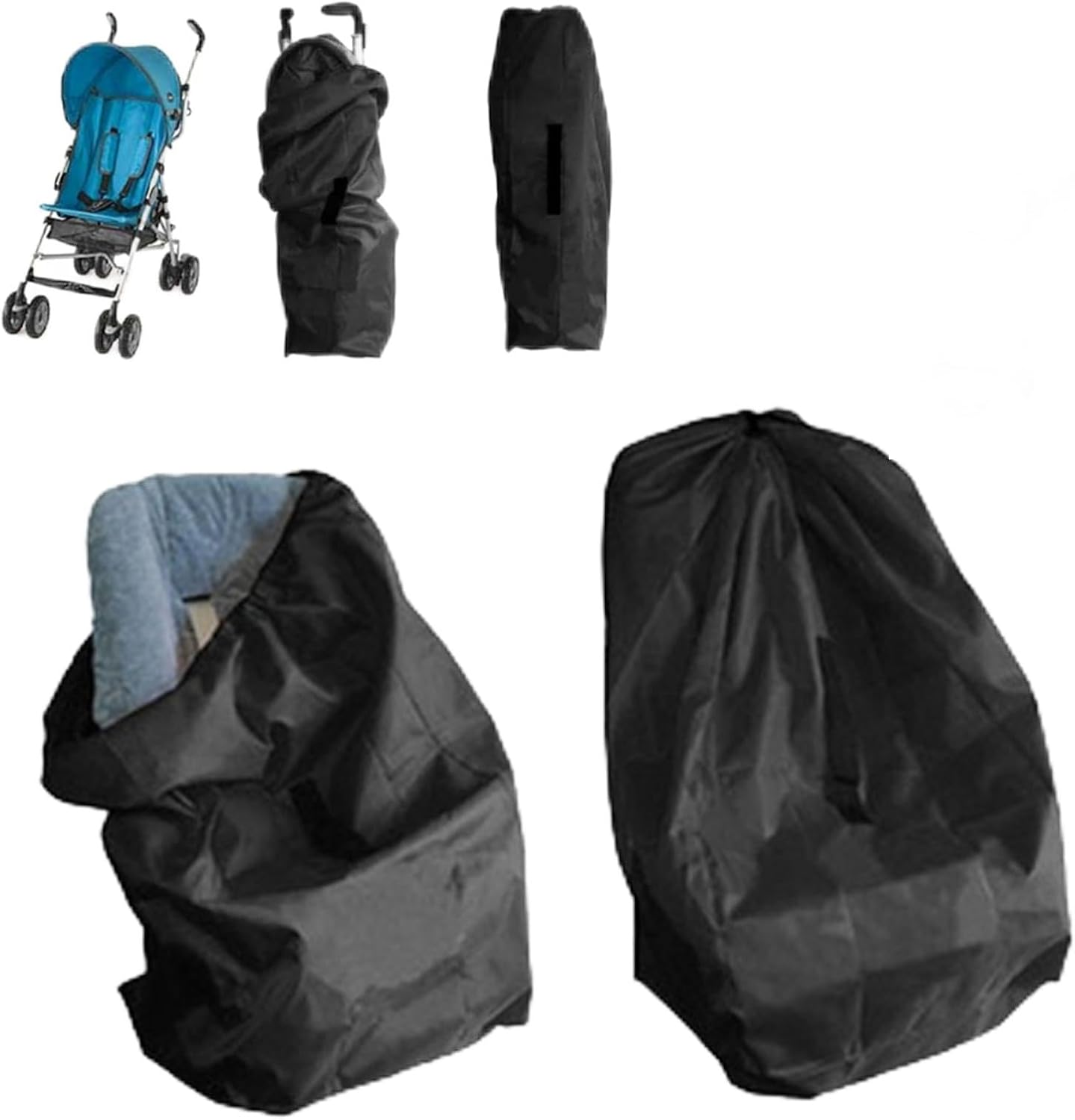 Baby Car Seat Travel Bag, Car Seat Bag for Air Travel - Gate Inspection Bag Made of Tear Resistant Fabric - General Purpose Backpack Airplane Baby Car Seat Bag Cover - Storage Bag image number 1