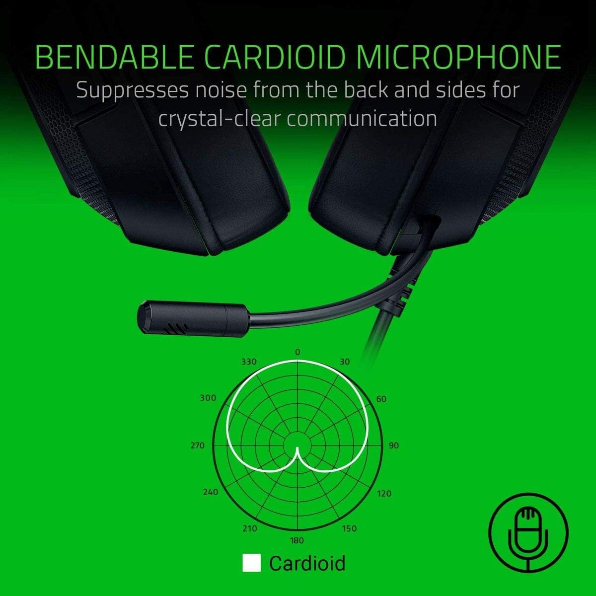 Razer RZ04-02950100-R381 Kraken X Lite Ultralight Gaming Headset: 7.1 Surround Sound - Lightweight Aluminum Frame - Bendable Cardioid Microphone - for PC, PS4, PS5, Switch, Xbox One, Xbox Series X & S, Mobile - Black image number 4