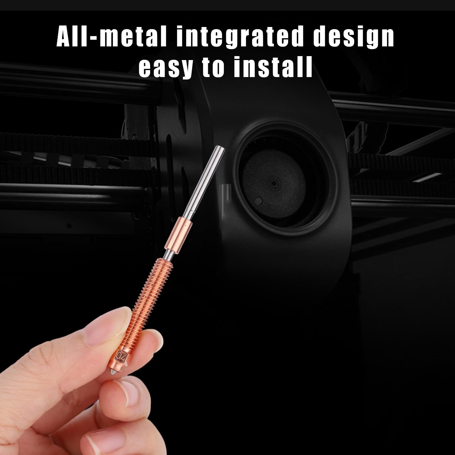 3Pcs 0.4Mm Combination Nozzle Kit for Creality K2 Plus, Upgraded K2 plus Unicorn Nozzle Replacement Kit with Titanium Alloy Copper Alloy Hardened Steel for Creality Hi Printer image number 6