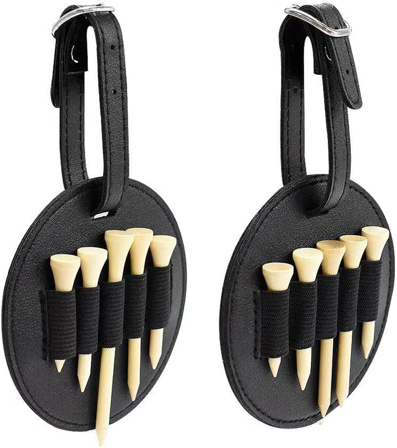 Golf Tee Holder Bag with 10 Tees, Leather Waist Pouch Organizer, Portable Golf Tee Storage for Men & Women image number 4