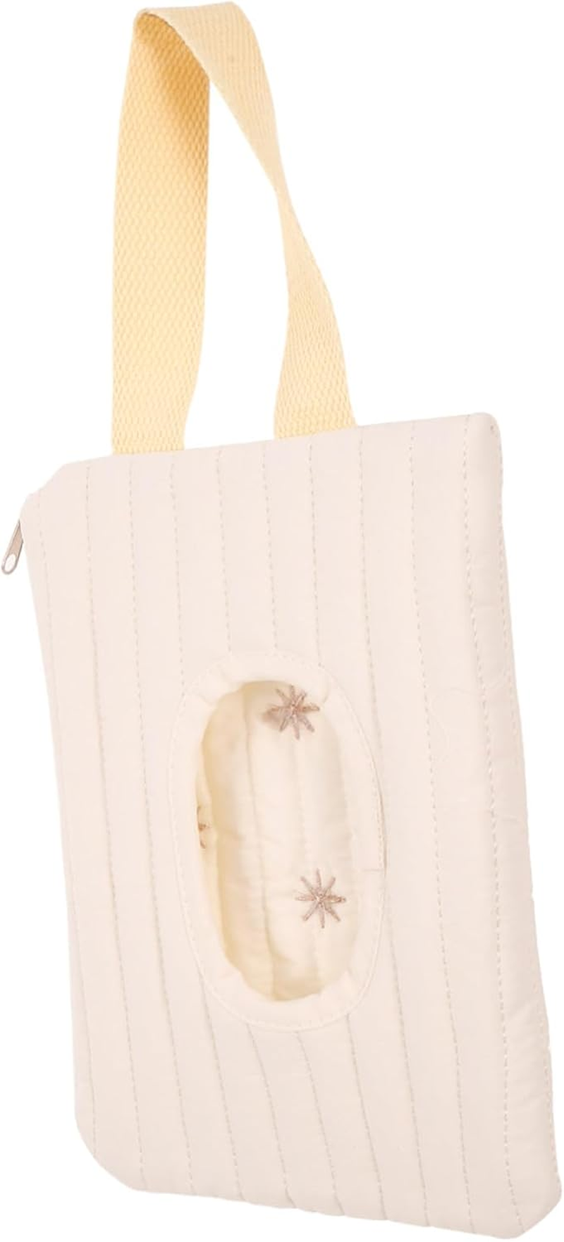 MERRYHAPY Refillable Baby Wipes Container and Hanging Stroller Organizer Embroidered Stars, Portable Travel Wipe Holder Case for Diaper Bags and Outdoor Use image number 1