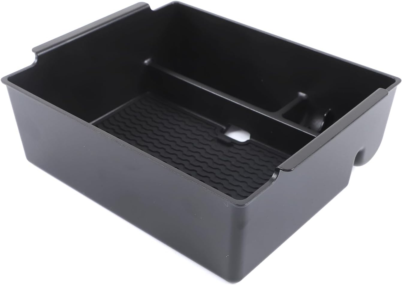 Yinaniutos Center Console Organizer Compatible with Mitsubishi Triton 2024-2025 Accessories | ABS Armrest Storage Box Insert Tray with Non-Slip Mat | 1PC Set image number 2