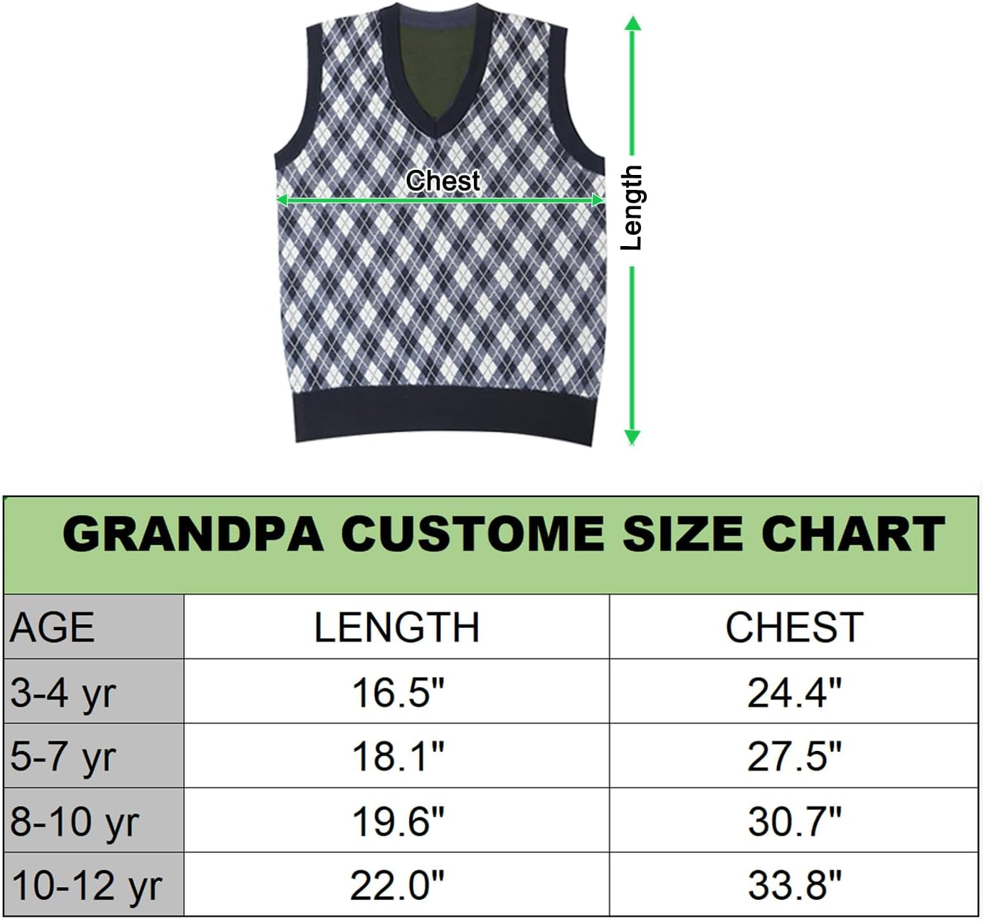 Kids 100 Days of School Costume for Boys - Halloween Old Man Costume Hat Glasses and Grandpa Vest Set for Child image number 3