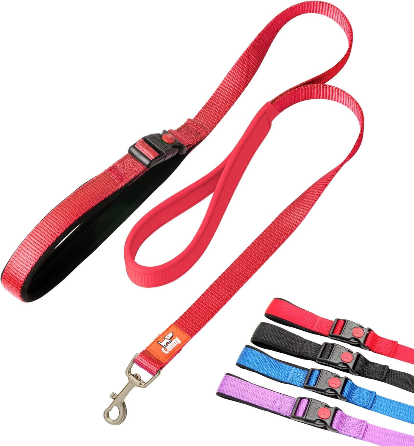 Canny Connect Dog Lead - Lead with Soft Padded Handles, Padded Grip and a Secure Clip. Secure Your Dog without Needing to Remove the Lead image number 1
