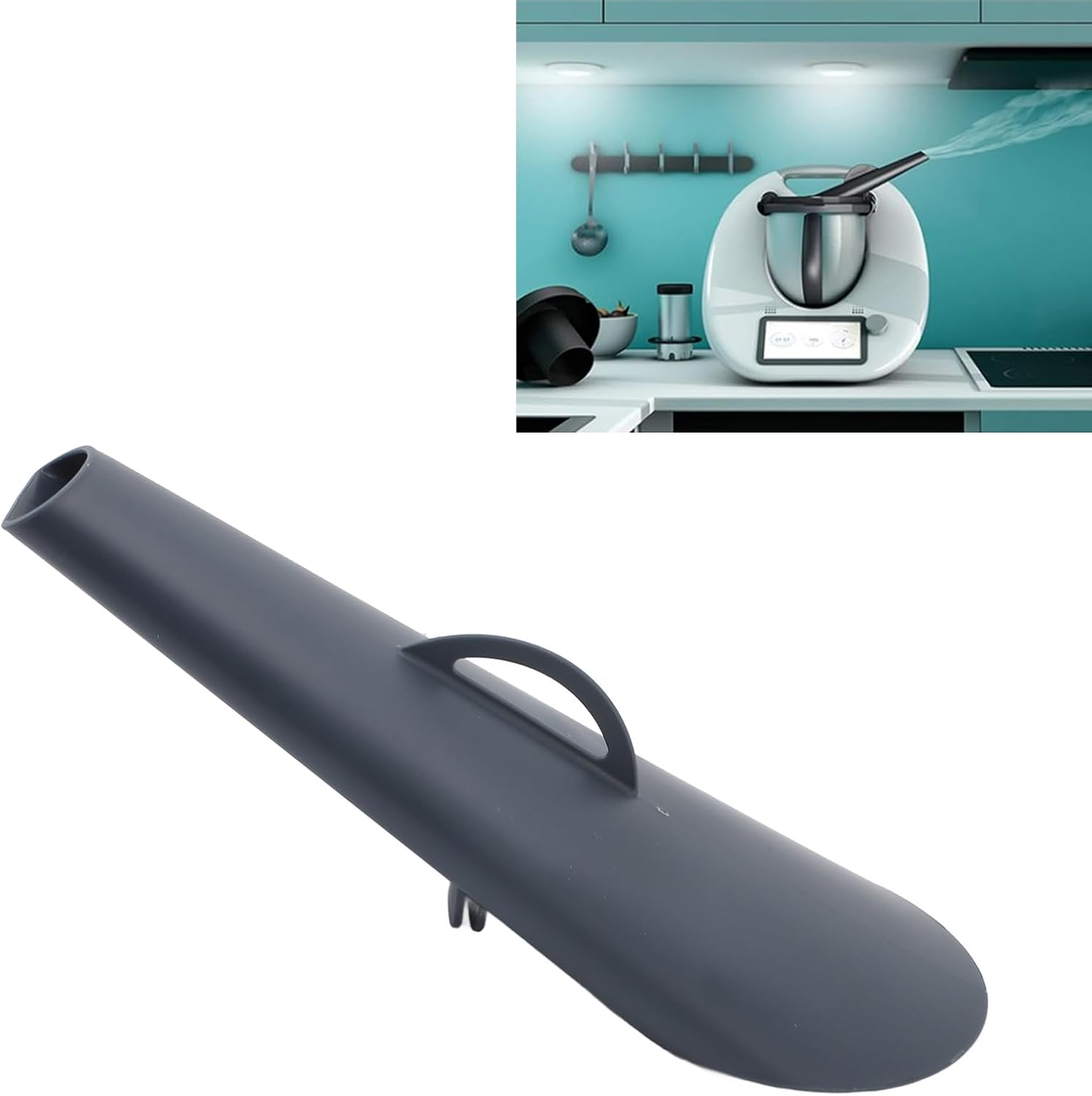 Steam Release Diverter for Thermomixtm5 for TM6 Food Processor Accessories, High Temperature Resistant PP Steam Steering Attachment, 360 Degree Rotation anti Splatter Device image number 4